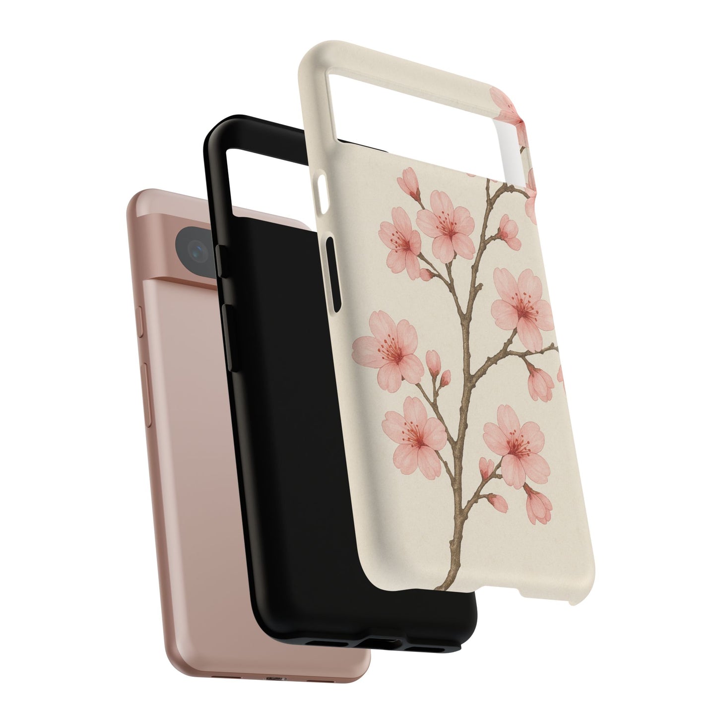 Cherry Blossom Phone Case, Floral Phone Cover, Tough Case for Gifts, Spring Decor, Cute Tech Accessories, Nature Lover's Gift