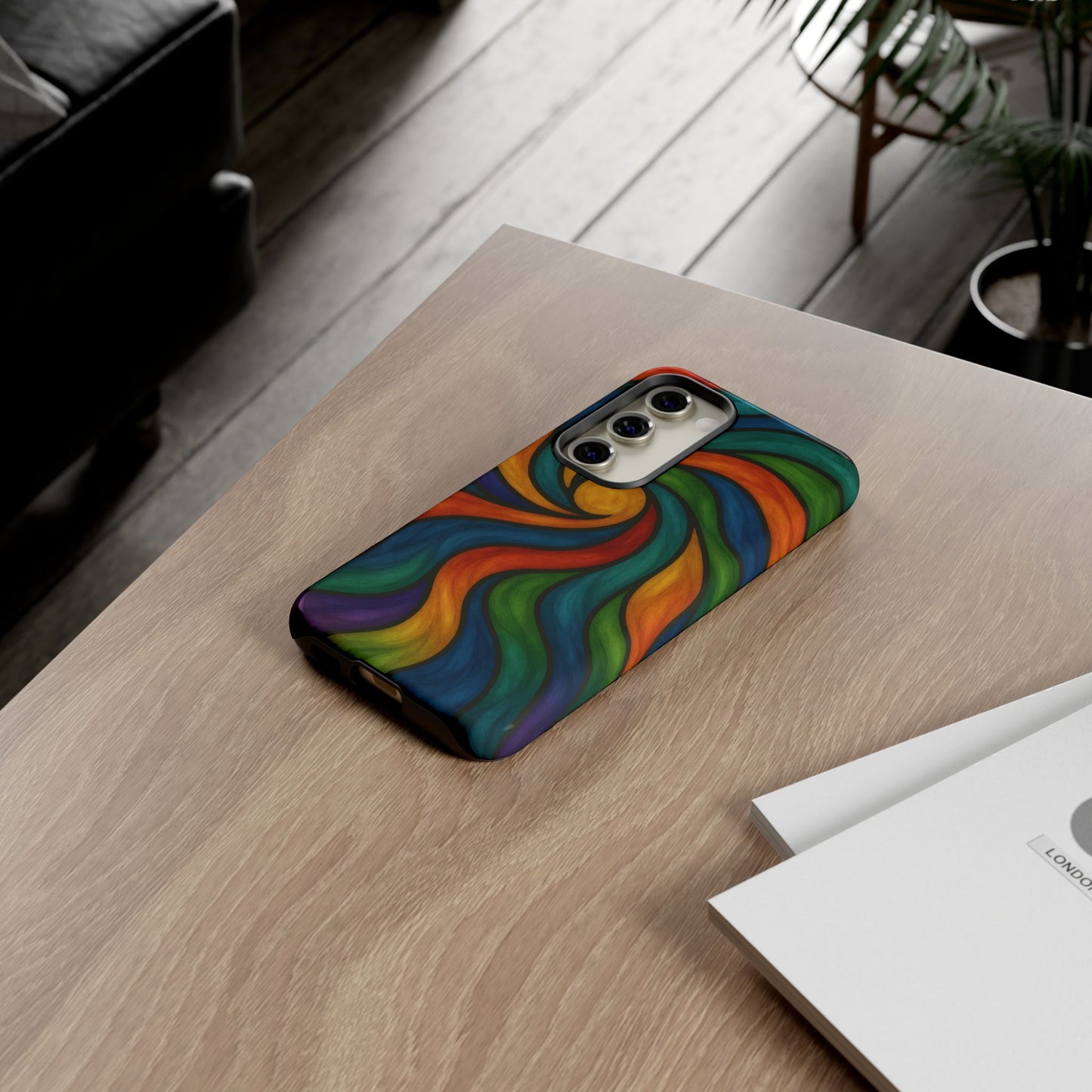 Colorful Swirl Phone Case | Tough Cases, Vibrant Design, Gift for Art Lovers, Funky Case, Unique Phone Accessories