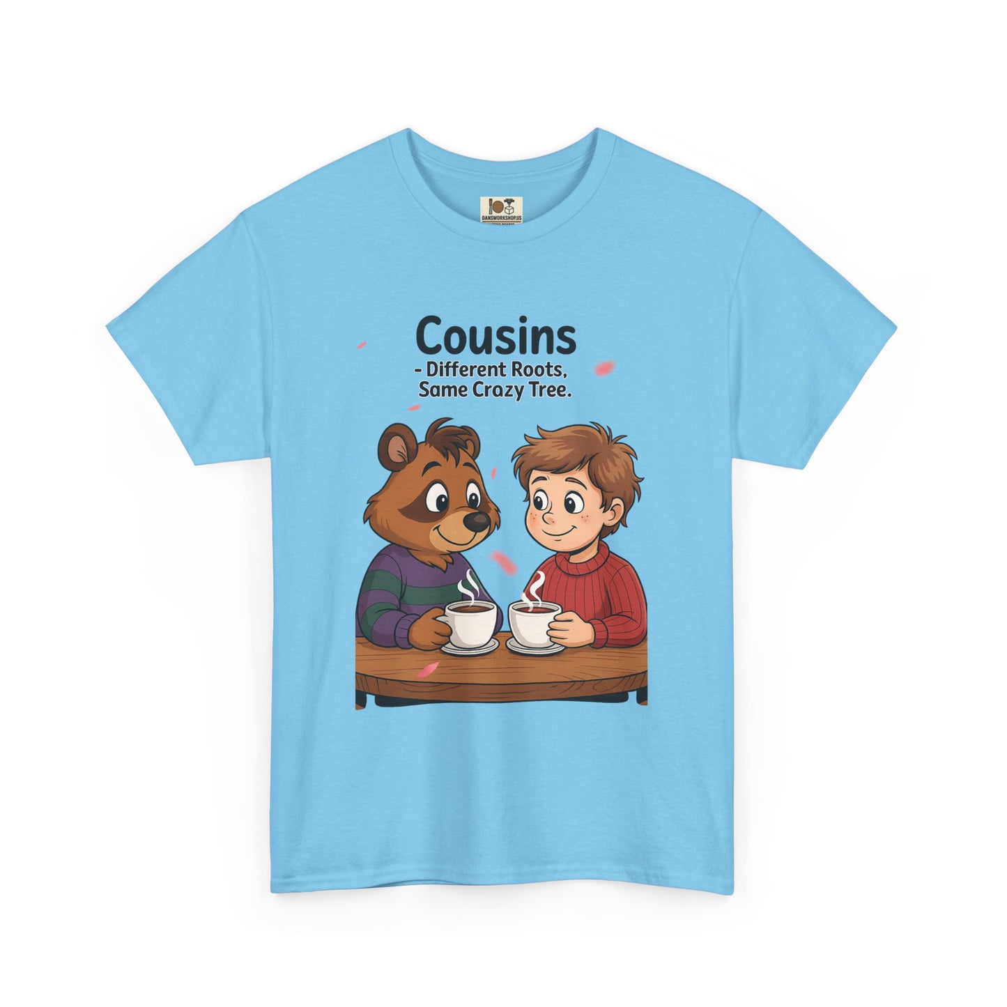 Cousins Coffee Tee - Cute Graphic T-Shirt for Family, Cousins Gift, Funny Tee, Casual Wear, Birthday Gift