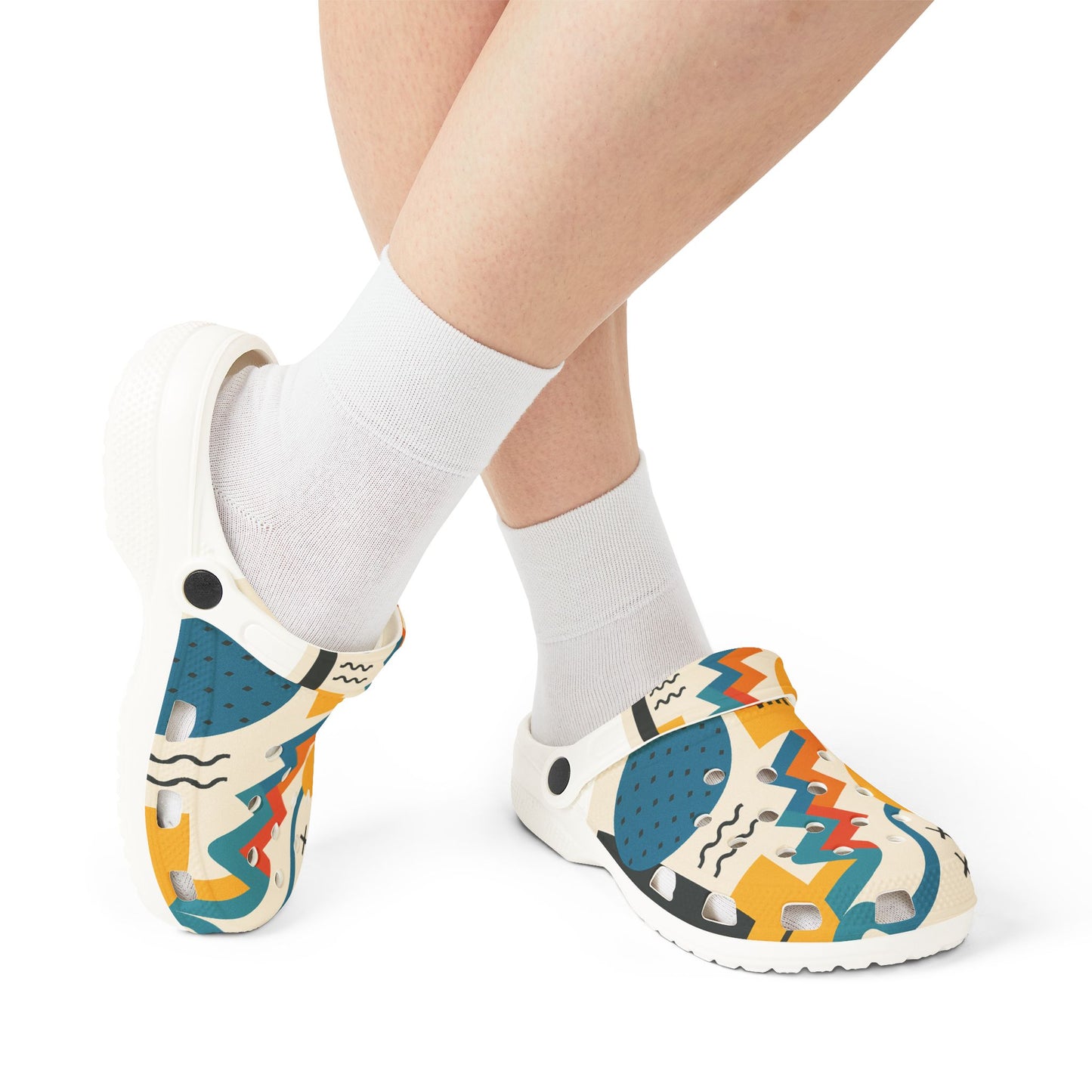 Colorful Patterned EVA Foam Clogs, Stylish Slip-On Shoes, Casual Footwear, Summer Accessories, Unique Gift Idea