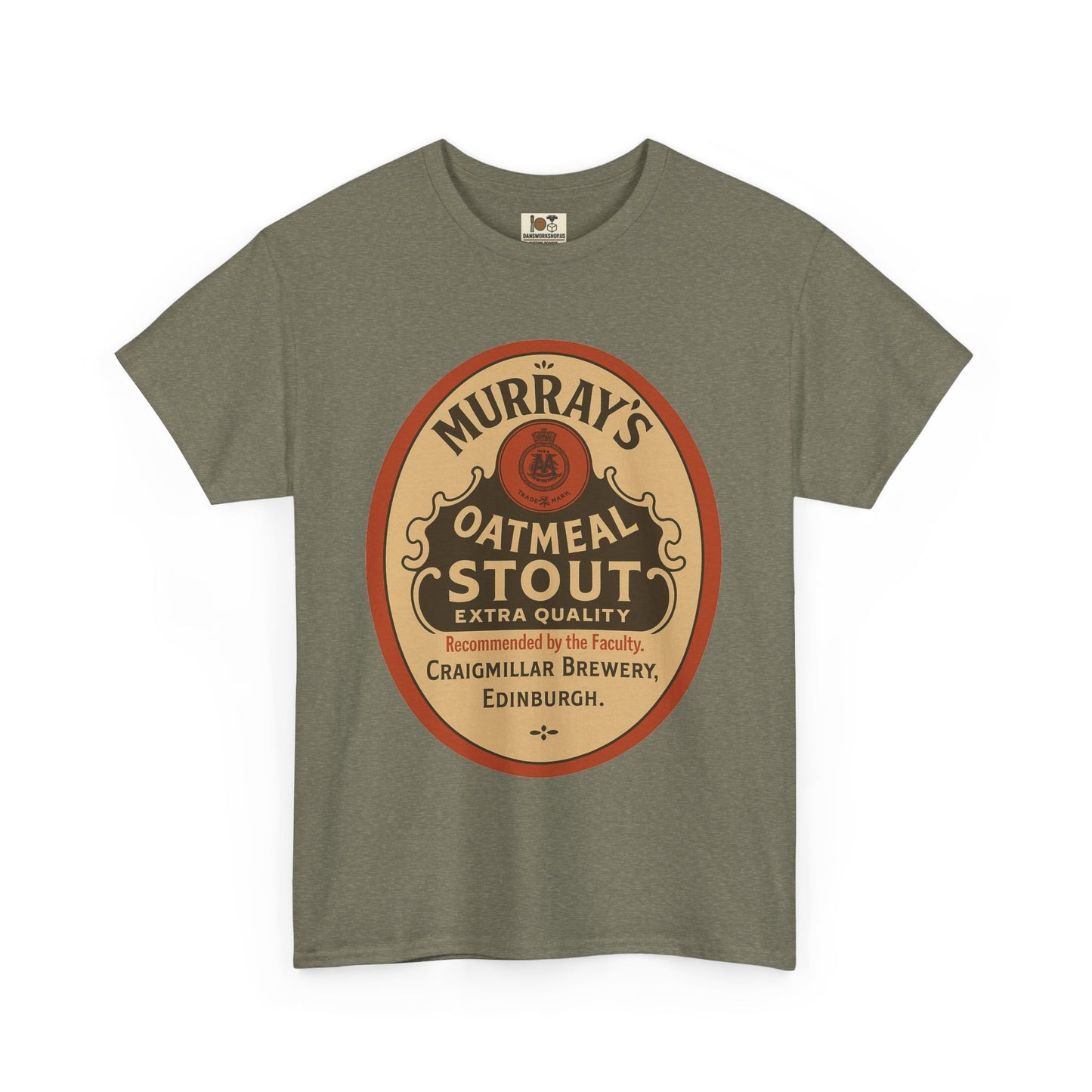 Vintage-Inspired Stout Beer Tee, Perfect for Beer Lovers, Casual Wear, Gifts, Unisex Heavy Cotton Tee with Brewery Design