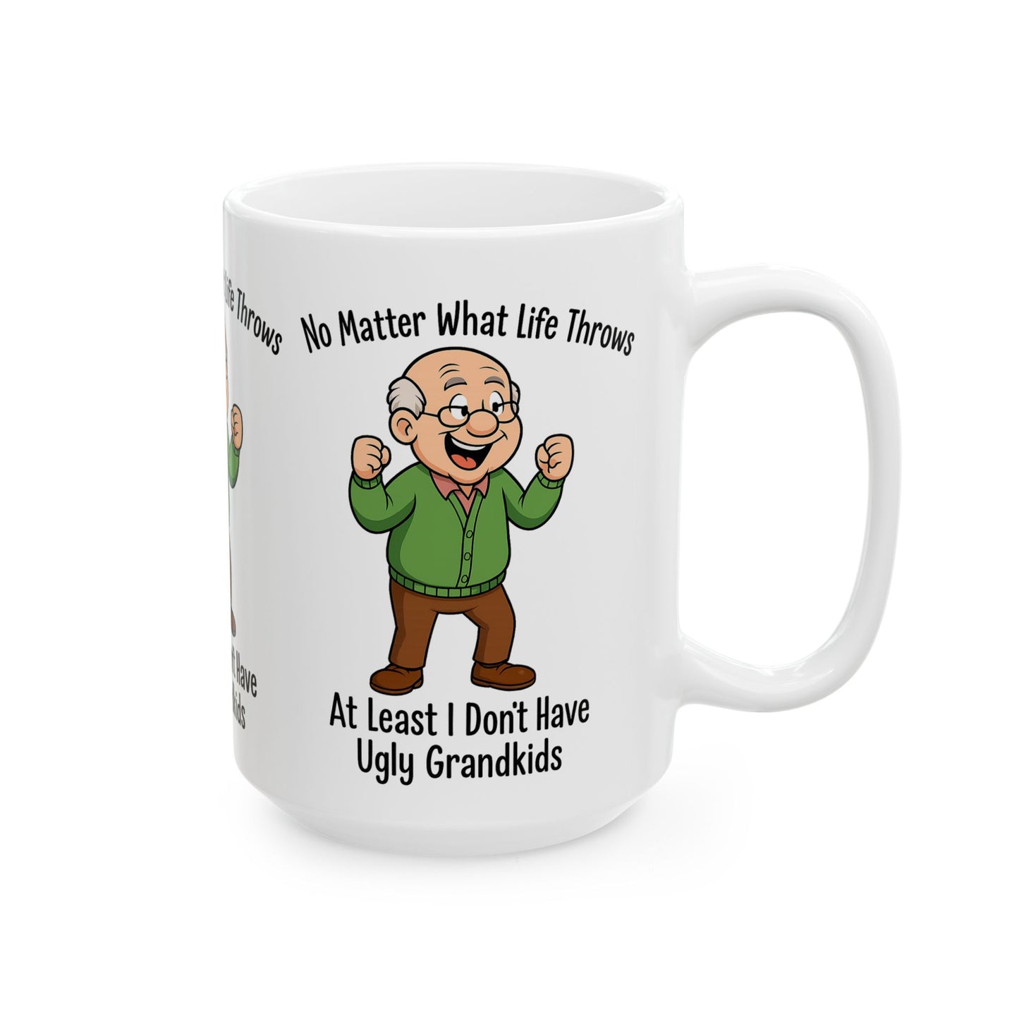 Humorous Grandpa Ceramic Mug - Funny Gift for Grandparents, Coffee Mug for Family, Birthday Gift, Holiday Present, Tea Cup