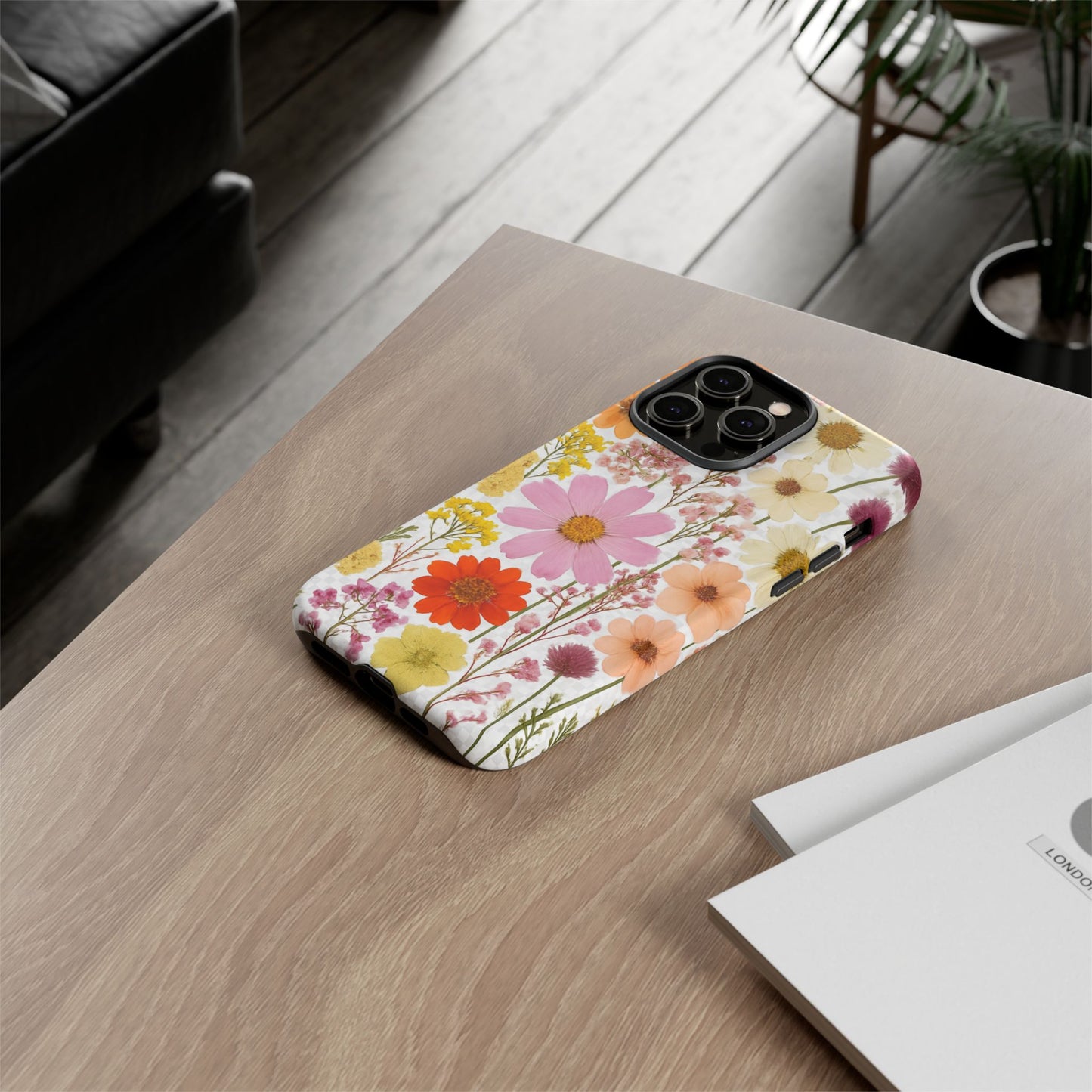 Floral Phone Case - Tough Cases, Stylish Protective Cover, Flower Design, Trendy Gift, Nature Lover Accessory, DRIED FLOWERS