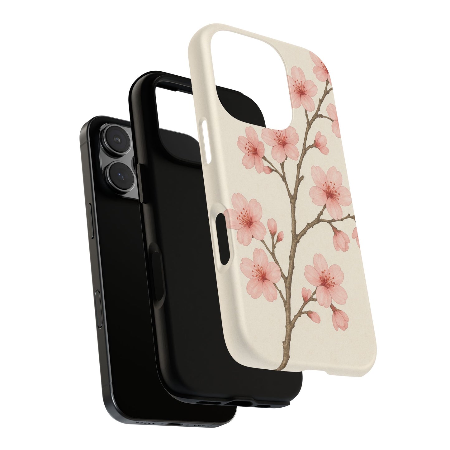 Cherry Blossom Phone Case, Floral Phone Cover, Tough Case for Gifts, Spring Decor, Cute Tech Accessories, Nature Lover's Gift
