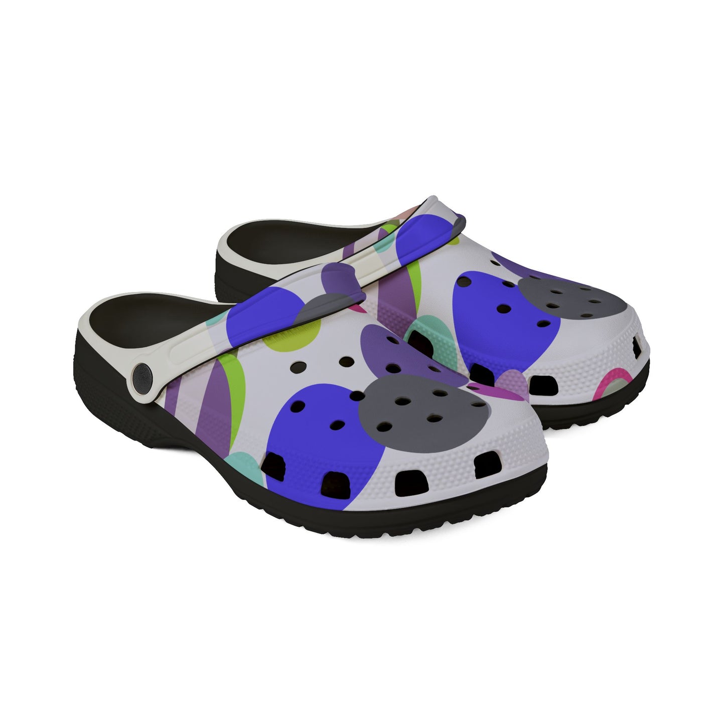 Colorful Foam Clogs, Fun Slip-On Shoes for Summer, Casual Footwear for Pool, Beach and Home