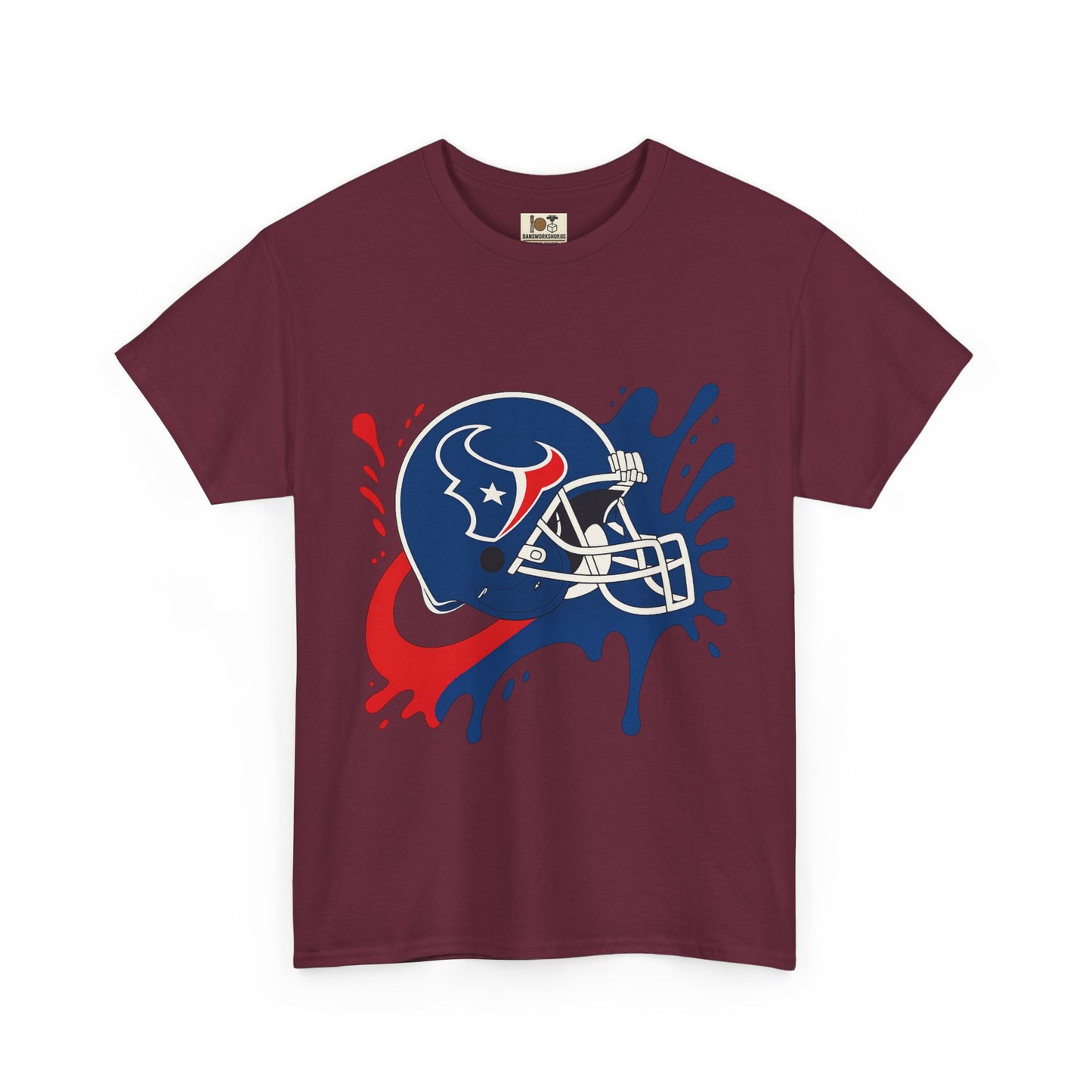 Football Splash Art Tee, Unisex Sports Shirt, Game Day Casual Wear, Gift for Fans, Holidays, Team Spirit Apparel