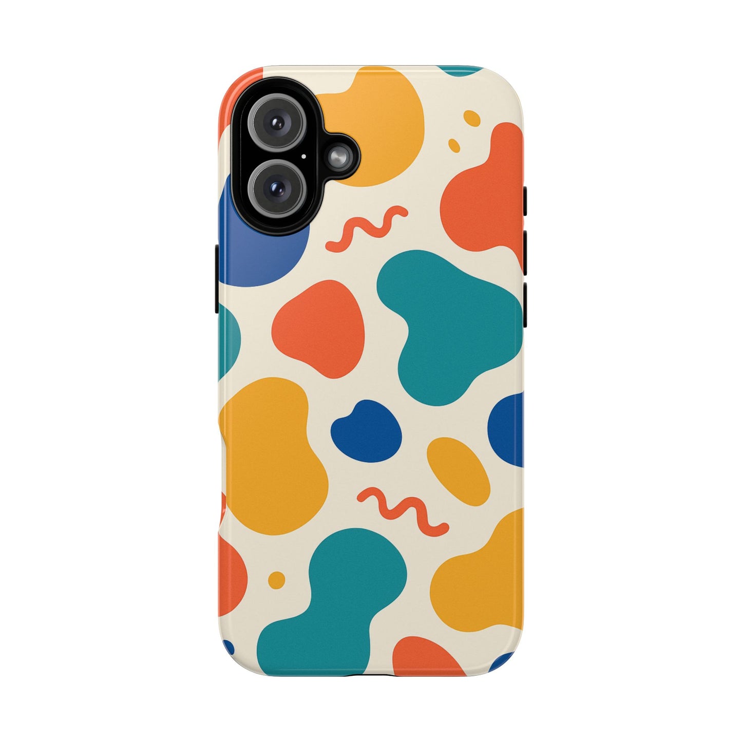 Colorful Phone Case with Abstract Design, Stylish Phone Cover, Trendy Tech Accessory for Her, Unique Gift Idea, Fun Patterned Case
