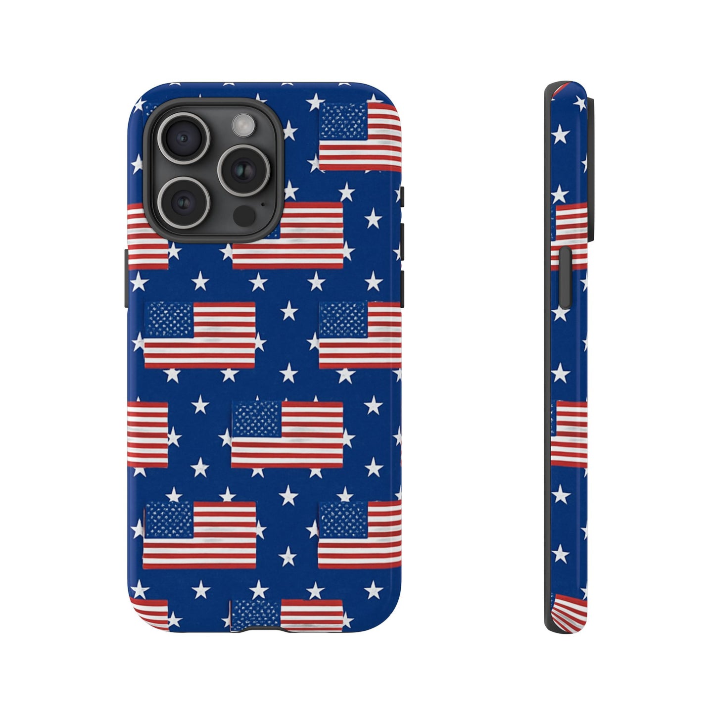 Patriotic Phone Case, Independence Day Accessories, American Flag Design, Star-Spangled Cover, Summer BBQ Gift