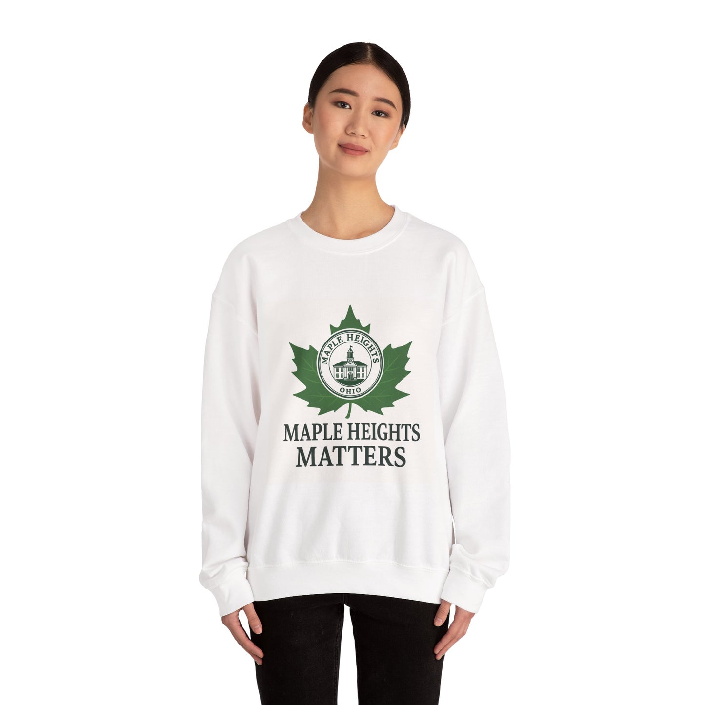 Maple Heights Matters Sweatshirt, Unisex Crewneck, Cozy Gift for Residents, Winter Wardrobe Essential, Perfect for Holidays