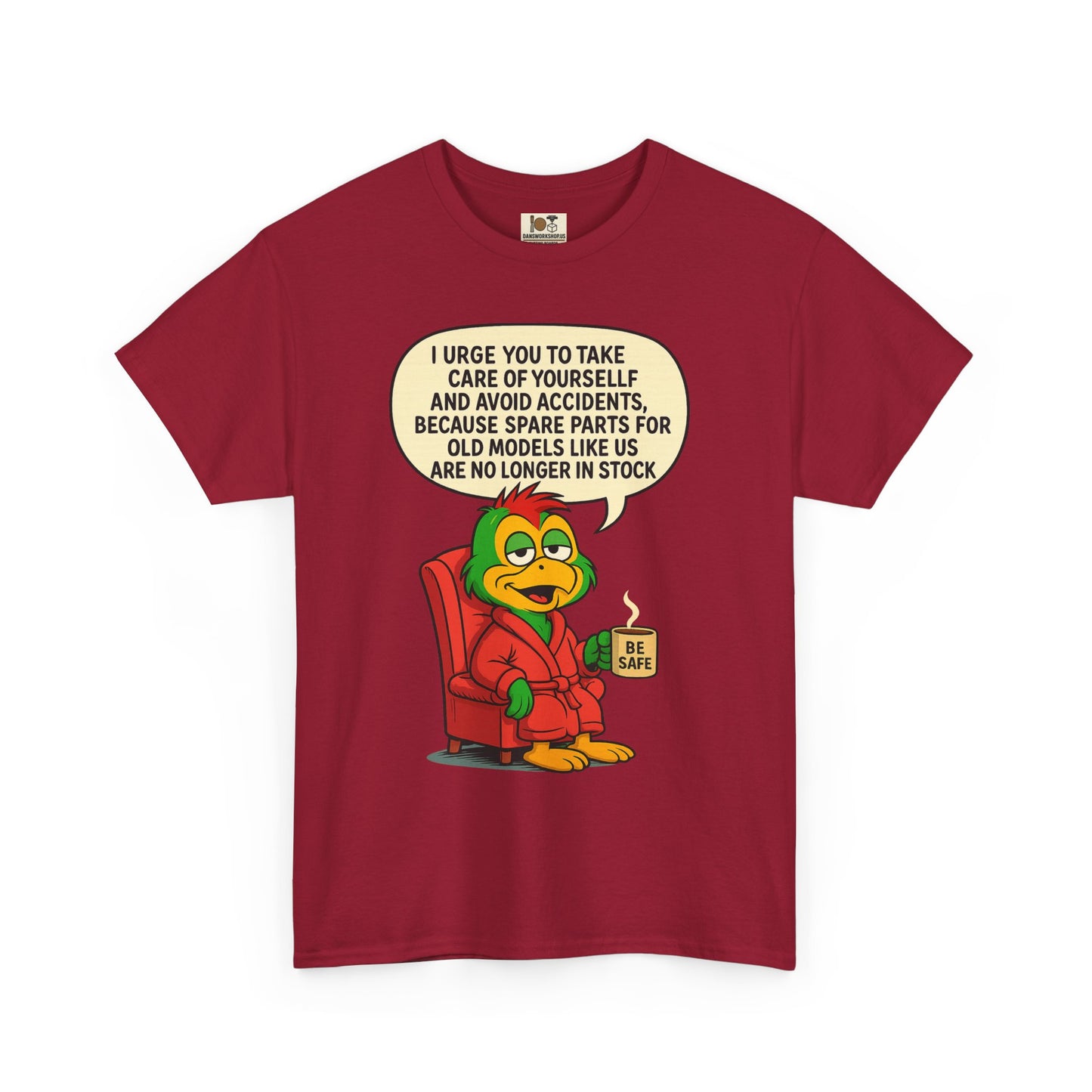 Funny Vintage Cartoon Tee, Unisex Heavy Cotton Shirt, Humorous Gift, Casual Wear, Birthday,or Just Because