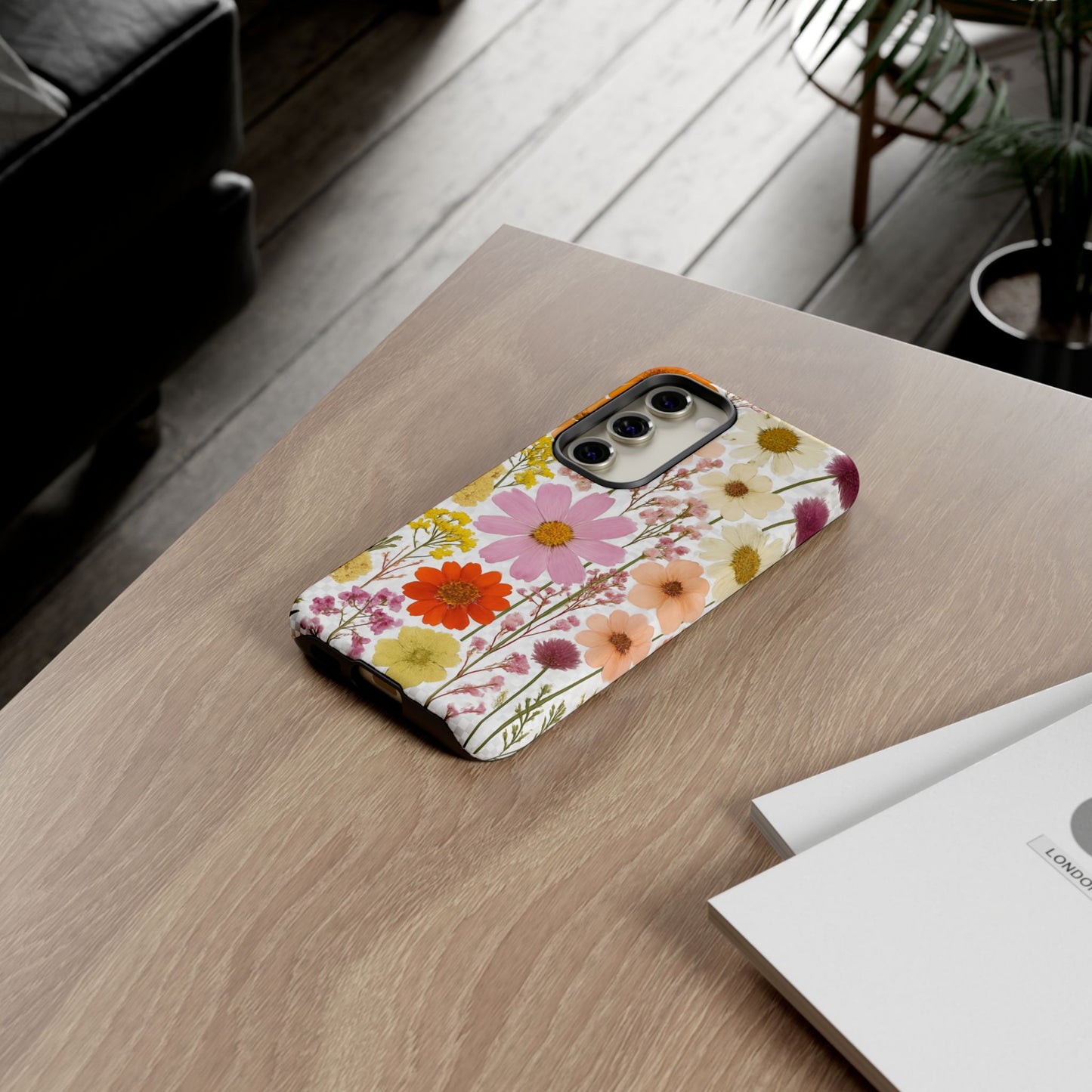 Floral Phone Case - Tough Cases, Stylish Protective Cover, Flower Design, Trendy Gift, Nature Lover Accessory, DRIED FLOWERS