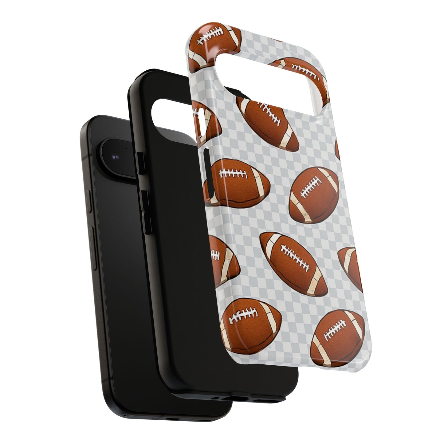 Football Phone Case, Tough Cases for Sports Fans, Unique Gift for Football Lovers, Protective Decor, Athletic Accessories
