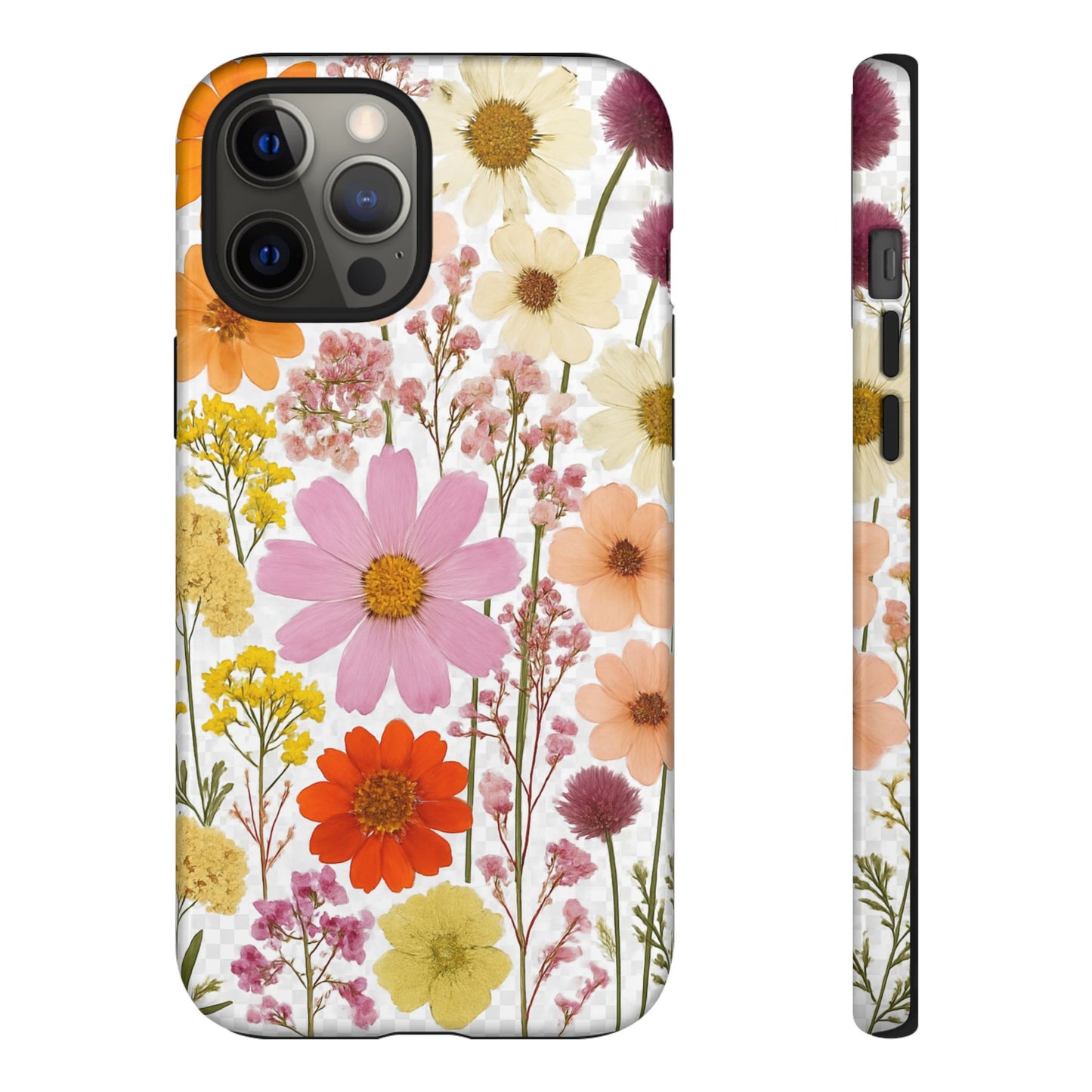 Floral Phone Case - Tough Cases, Stylish Protective Cover, Flower Design, Trendy Gift, Nature Lover Accessory, DRIED FLOWERS