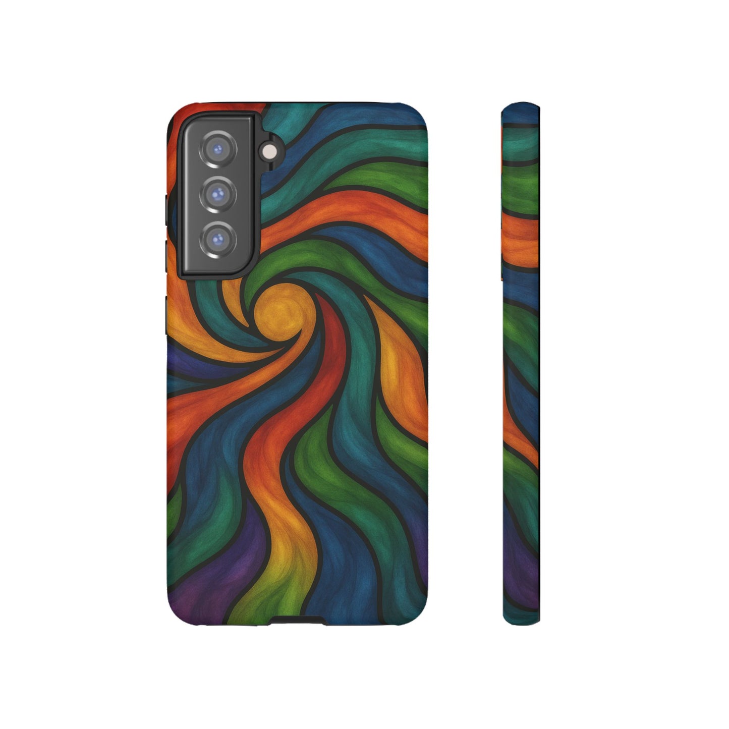 Colorful Swirl Phone Case | Tough Cases, Vibrant Design, Gift for Art Lovers, Funky Case, Unique Phone Accessories