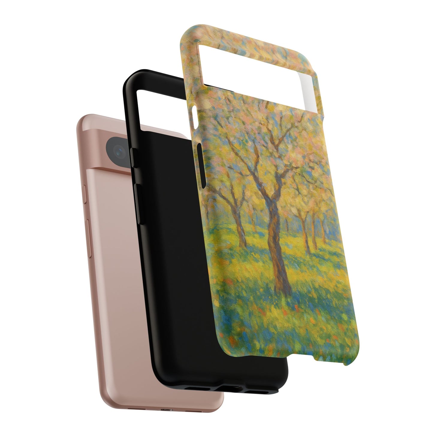 Artistic Phone Case, Tough Phone Case, Flower Tree Case, Spring Decor, Unique Phone Cover, Nature Lover Gift