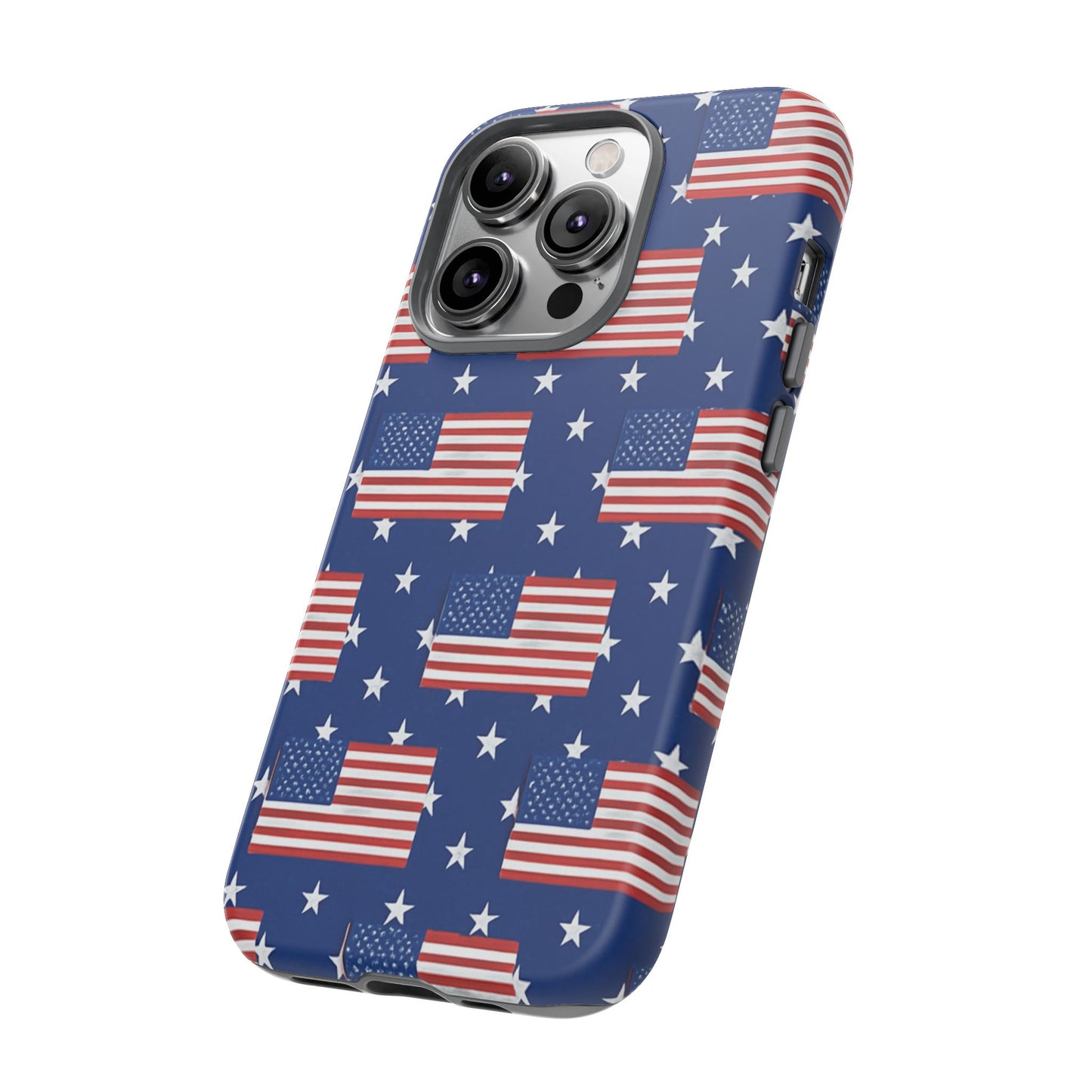 Patriotic Phone Case, Independence Day Accessories, American Flag Design, Star-Spangled Cover, Summer BBQ Gift
