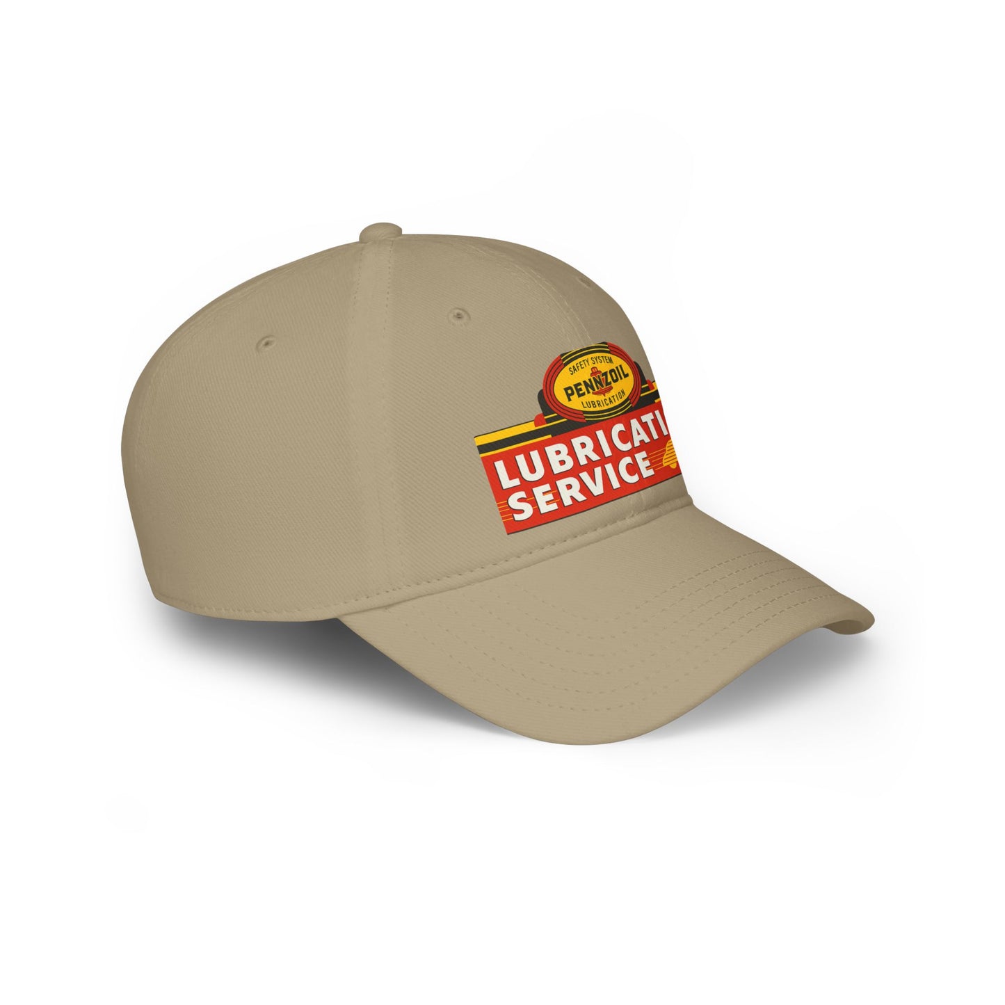 Vintage Lubrication Service Baseball Cap, Classic Red Cap, Automotive Hat, Gift for Car Lovers, Father's Day Accessory