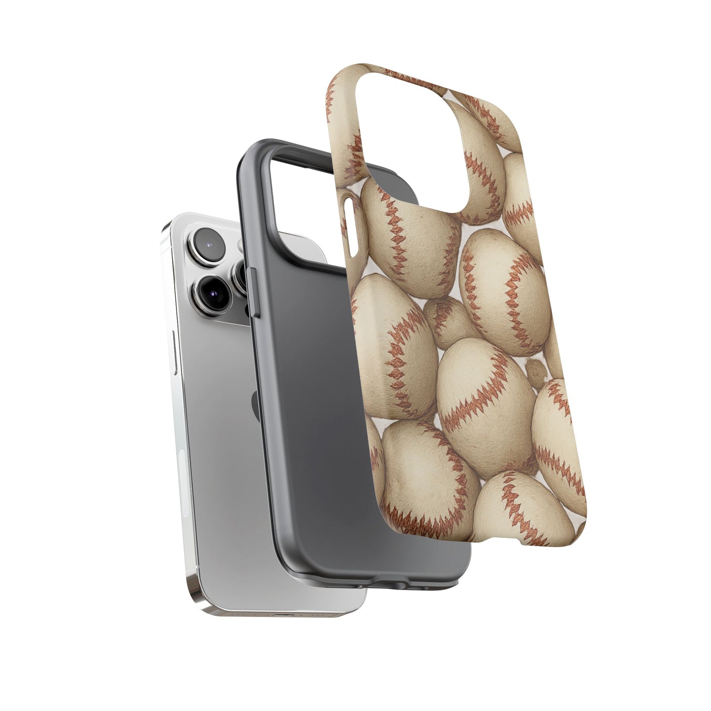 Baseball Phone Case, Tough Cases for Sports Fans, Custom iPhone Cover, Unique Gift for Baseball Lovers, Durable Protection