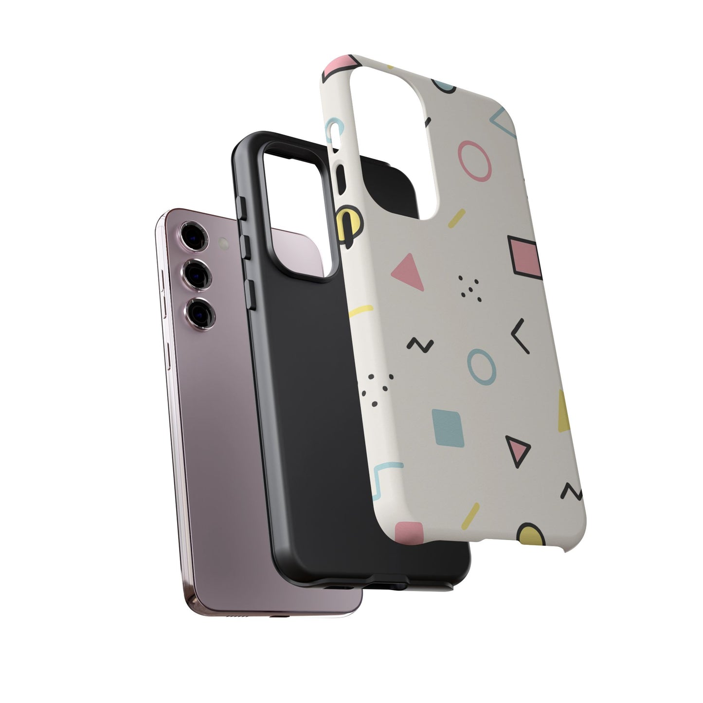 Geometric Phone Case - Stylish Tough Cases for Trendsetters, Unique Phone Covers, Modern Accessories, Gift Ideas for Her