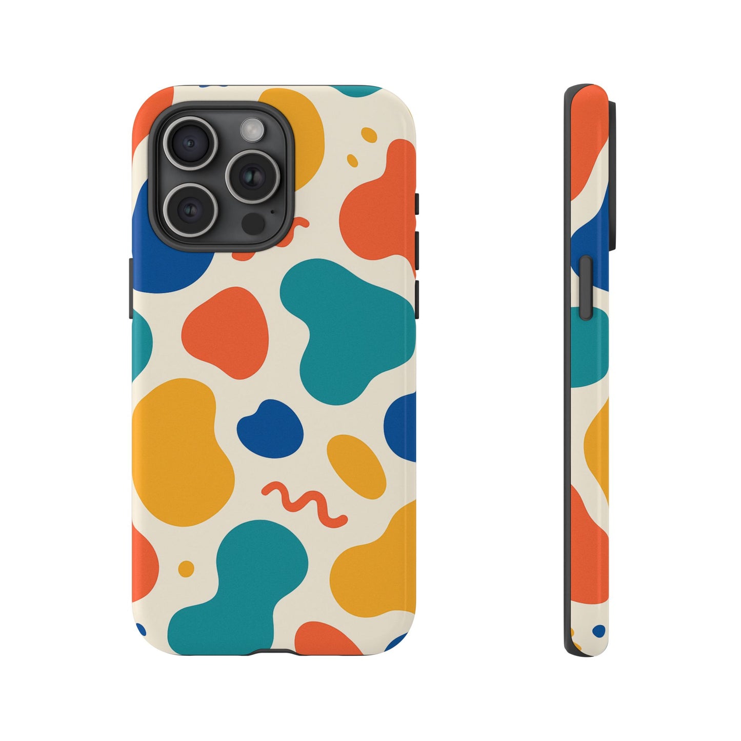 Colorful Phone Case with Abstract Design, Stylish Phone Cover, Trendy Tech Accessory for Her, Unique Gift Idea, Fun Patterned Case