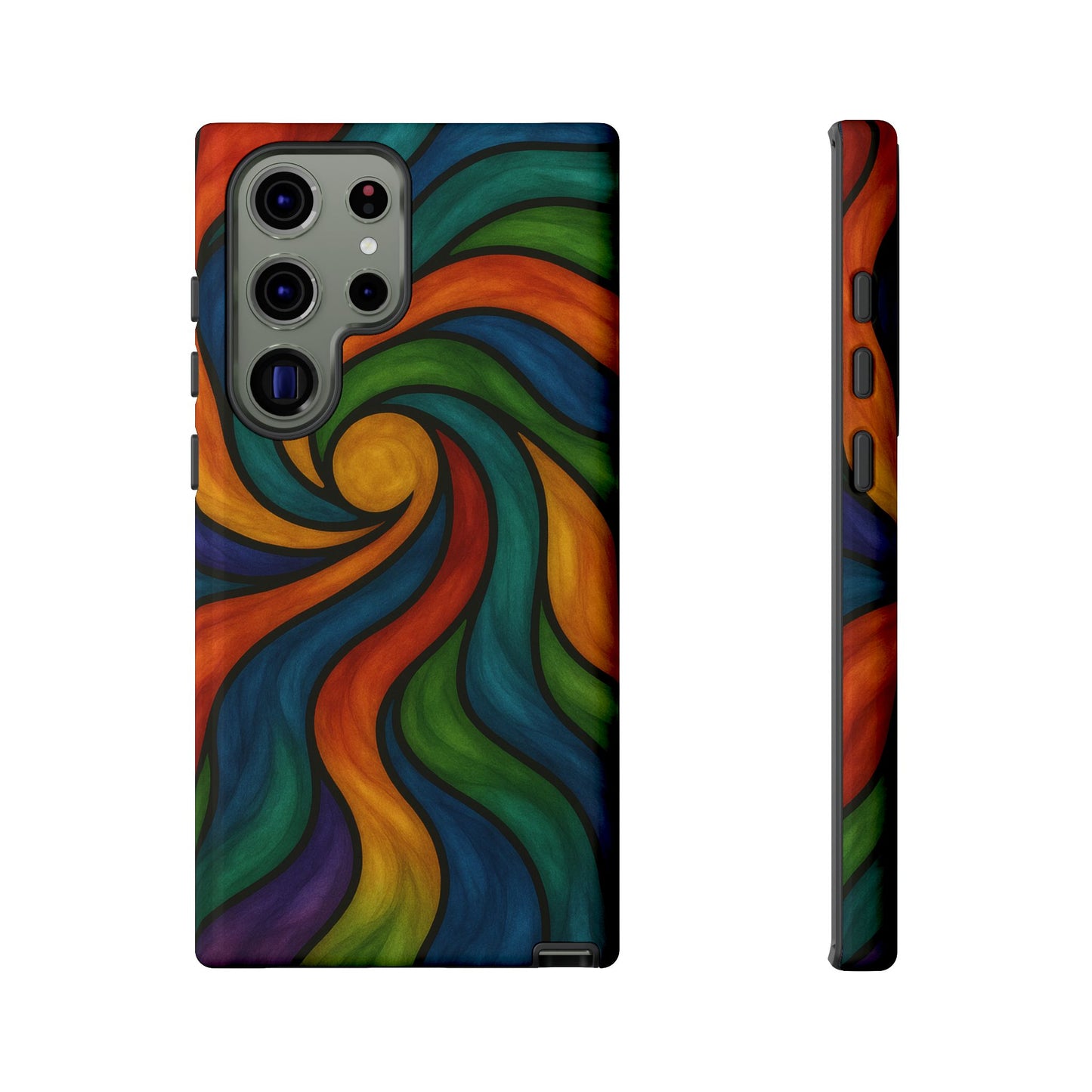 Colorful Swirl Phone Case | Tough Cases, Vibrant Design, Gift for Art Lovers, Funky Case, Unique Phone Accessories