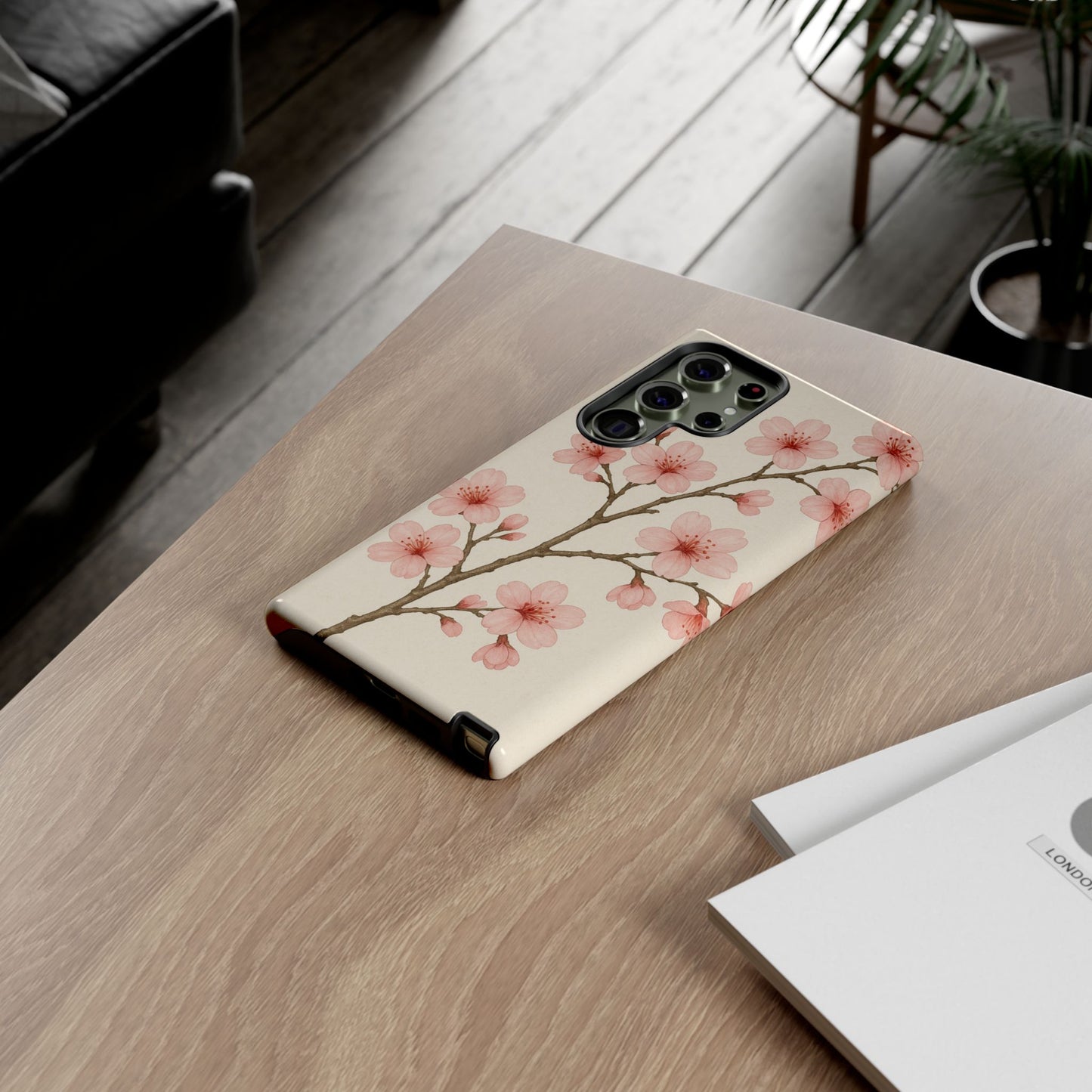 Cherry Blossom Phone Case, Floral Phone Cover, Tough Case for Gifts, Spring Decor, Cute Tech Accessories, Nature Lover's Gift