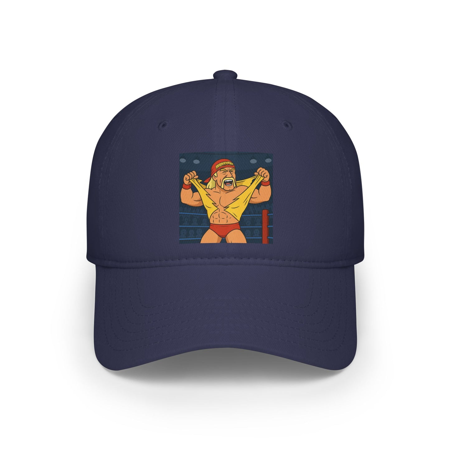 Vibrant Wrestling Cap, Fun Low Profile Baseball Cap for Sports Fans, Gift for Wrestlers, Birthday, Casual Wear, Unique Summer Hat, hulk hogan