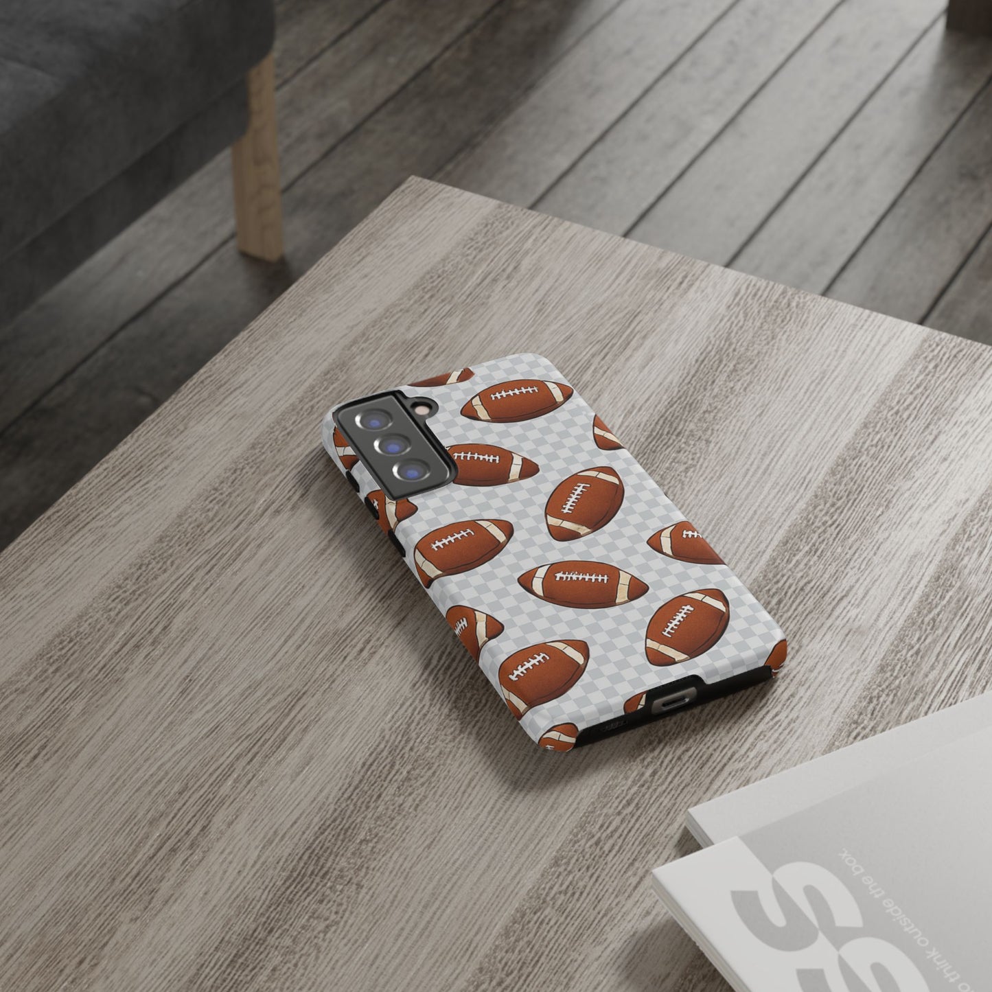 Football Phone Case, Tough Cases for Sports Fans, Unique Gift for Football Lovers, Protective Decor, Athletic Accessories