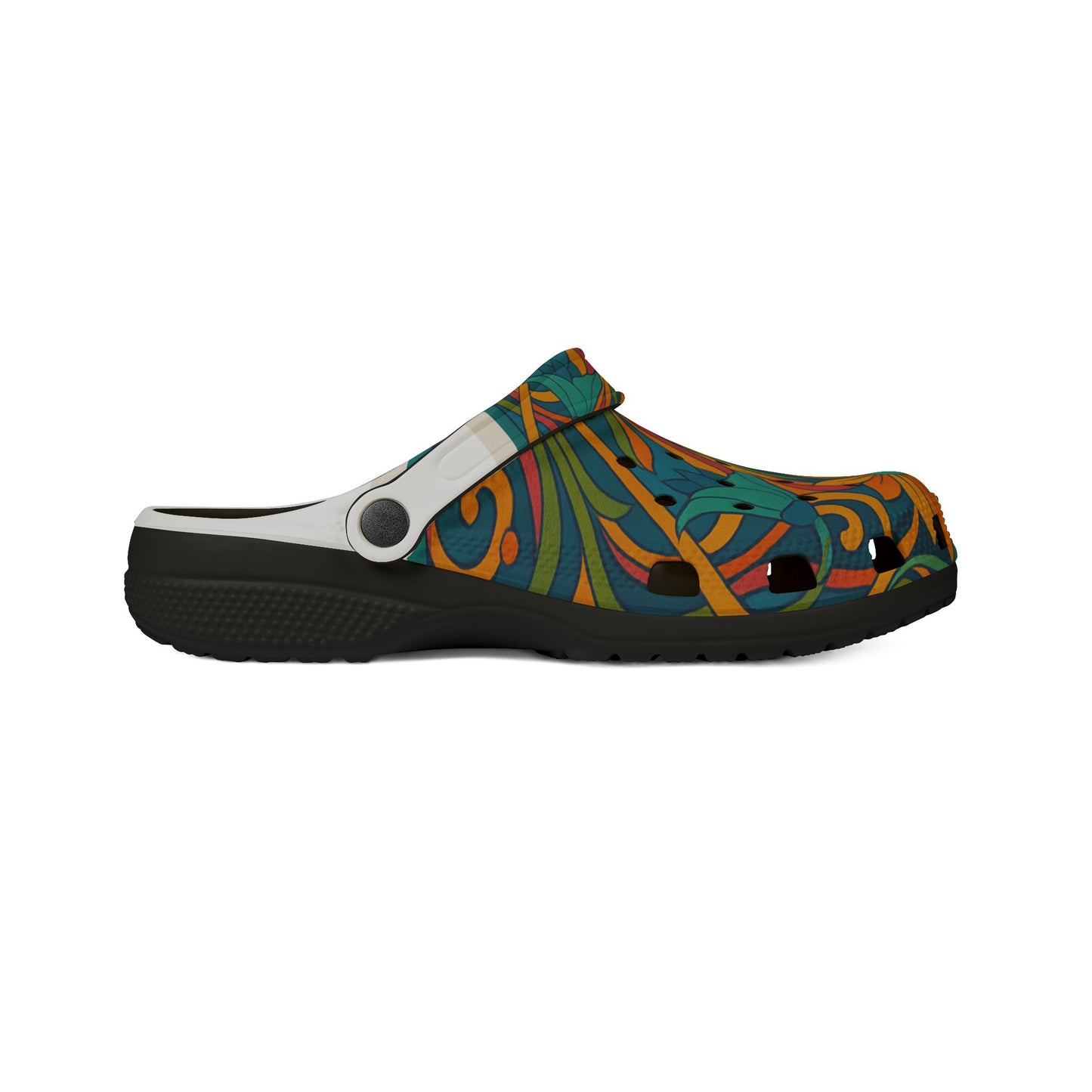 Colorful Floral EVA Foam Shoes, Summer Clogs, Garden Slip-Ons, Outdoor Footwear, Funky Comfort Shoes