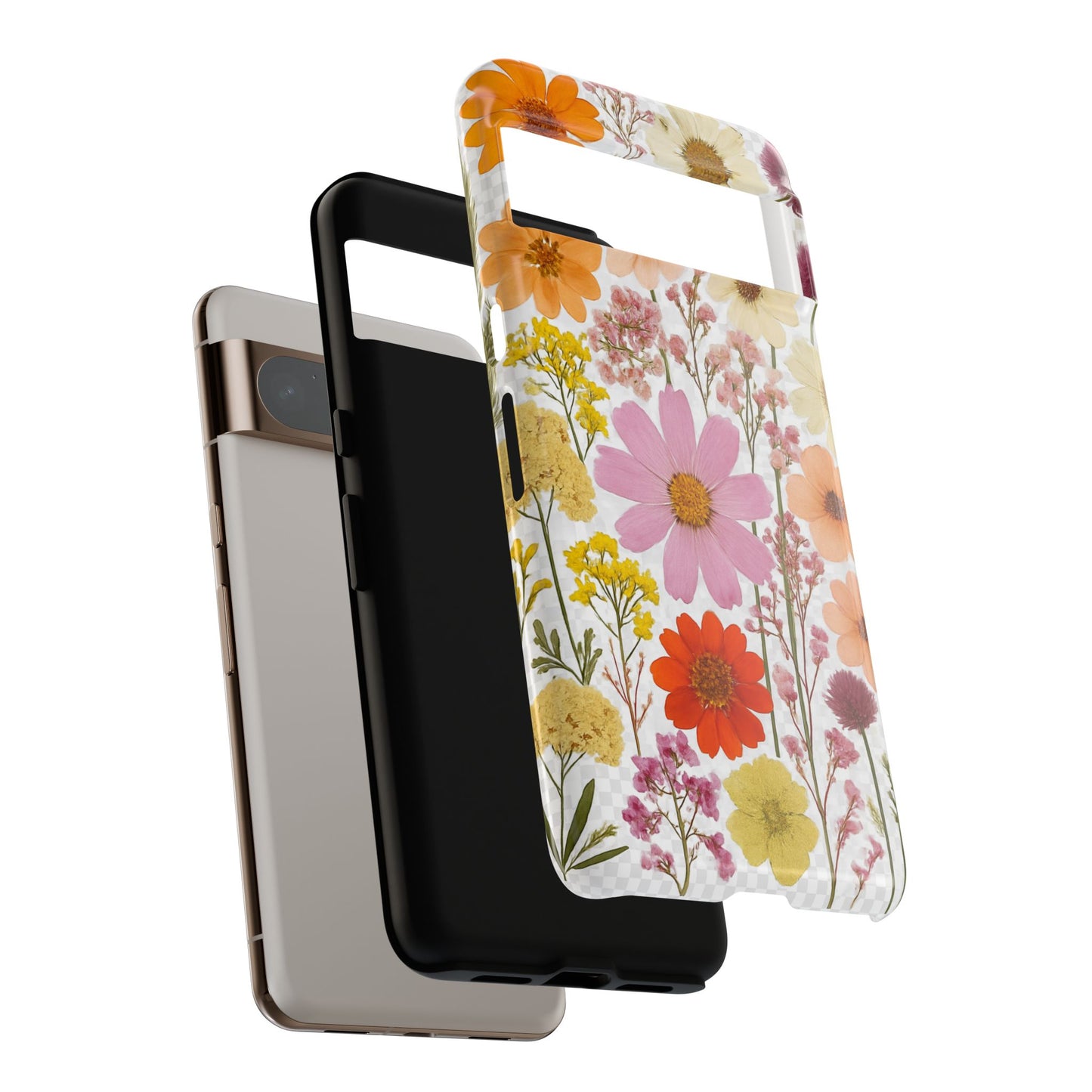 Floral Phone Case - Tough Cases, Stylish Protective Cover, Flower Design, Trendy Gift, Nature Lover Accessory, DRIED FLOWERS