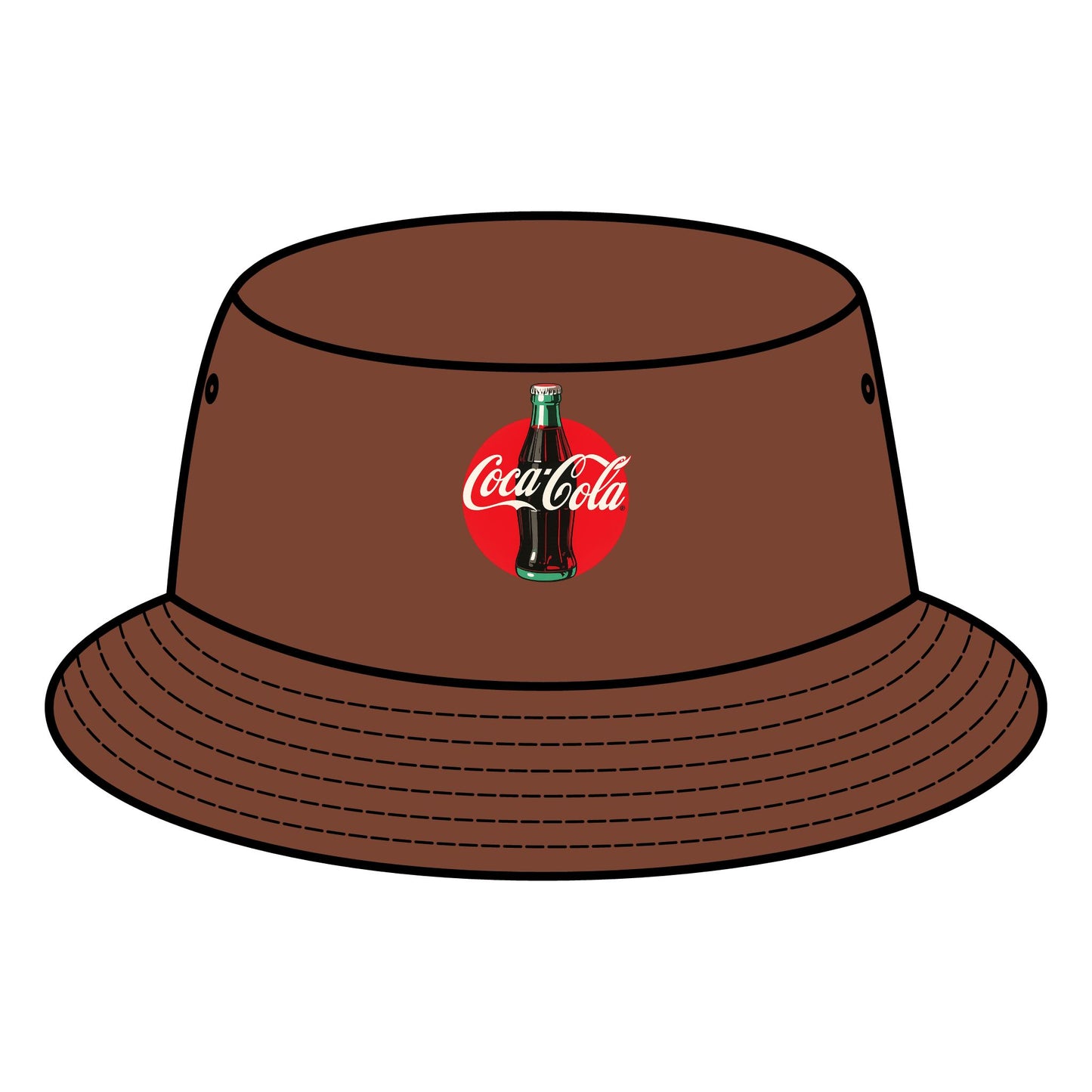Retro Coca-Cola Bucket Hat, Vintage Style Hat, Summer Accessory, Festival Wear, Gift for Coca-Cola Fans, Stylish Sun Protection