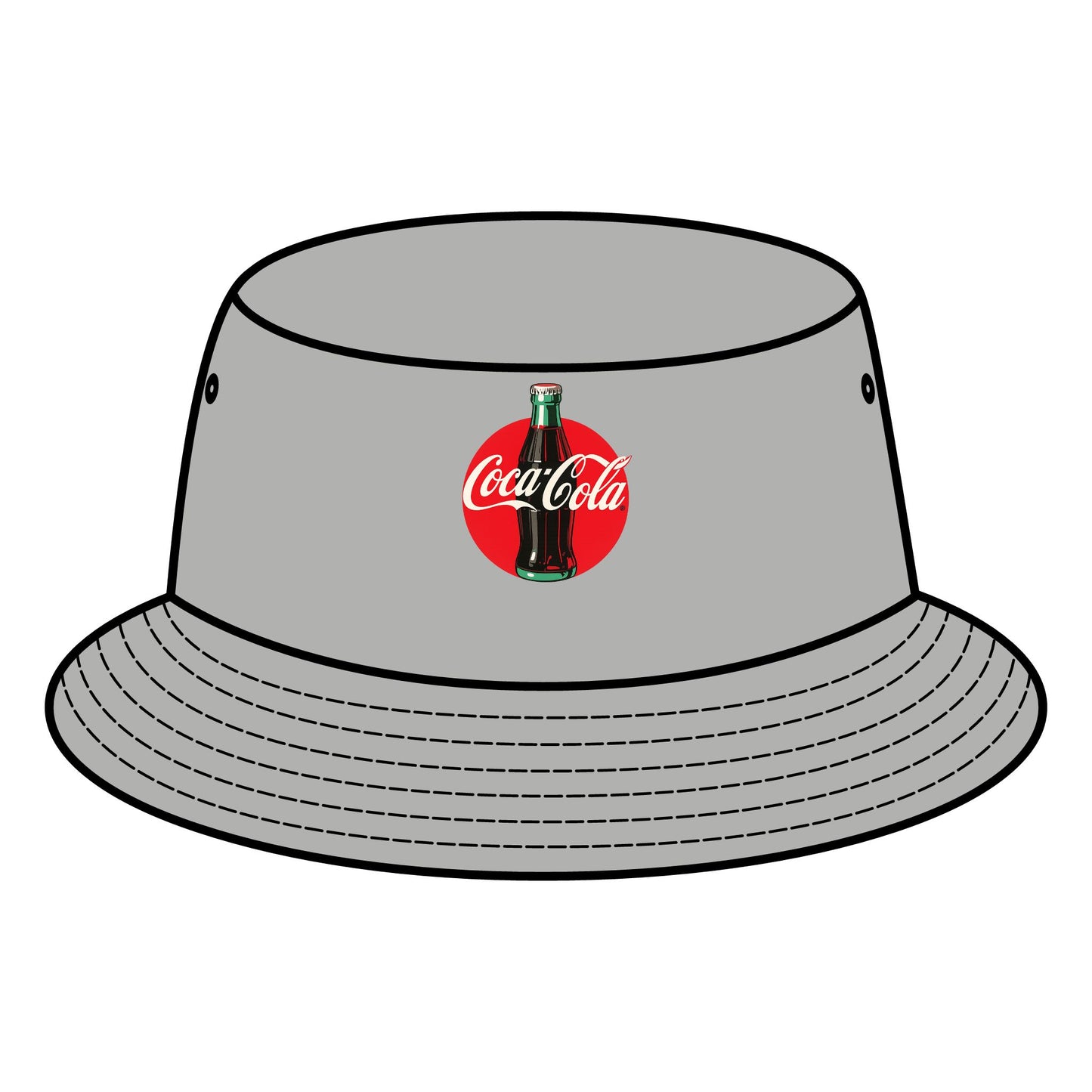 Retro Coca-Cola Bucket Hat, Vintage Style Hat, Summer Accessory, Festival Wear, Gift for Coca-Cola Fans, Stylish Sun Protection