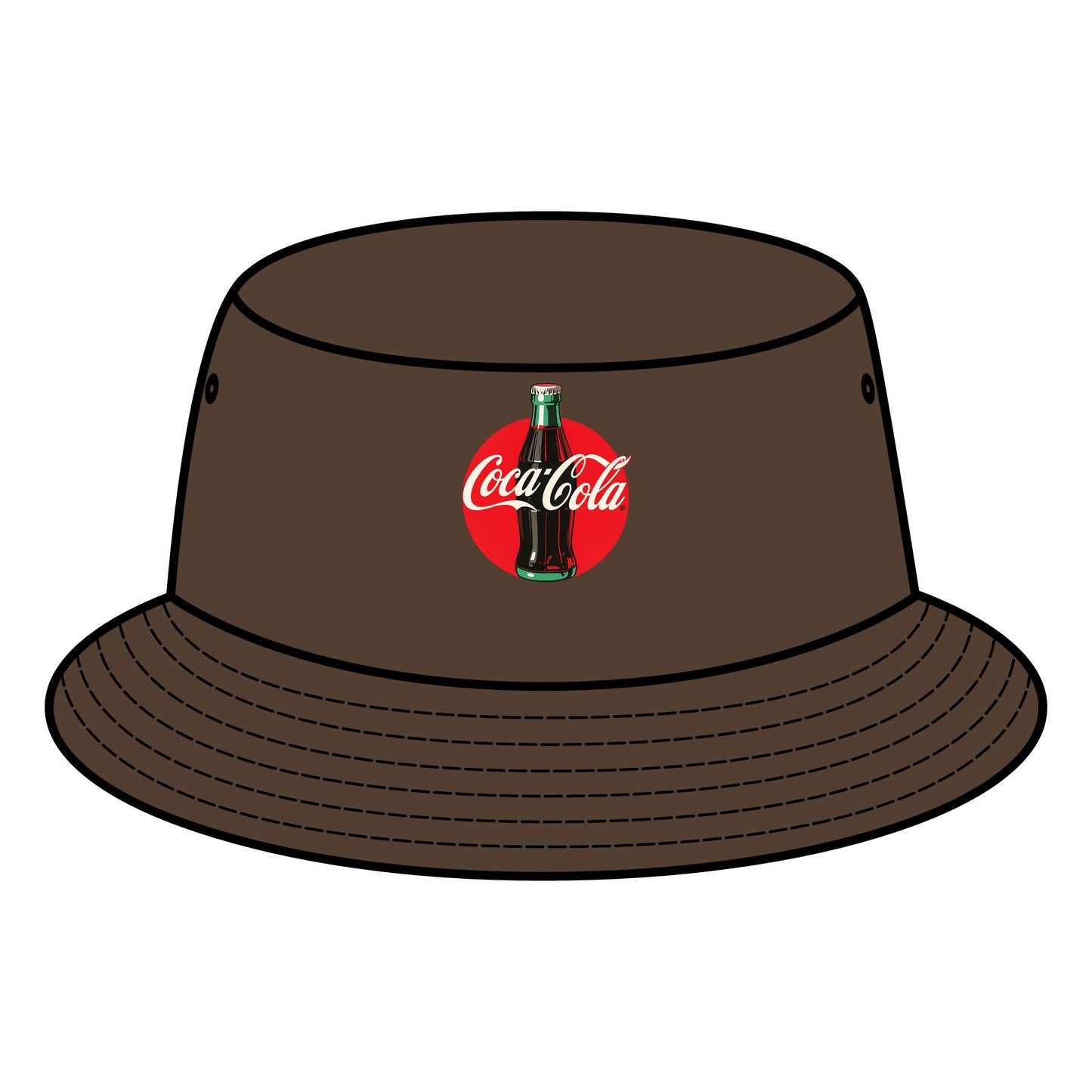 Retro Coca-Cola Bucket Hat, Vintage Style Hat, Summer Accessory, Festival Wear, Gift for Coca-Cola Fans, Stylish Sun Protection