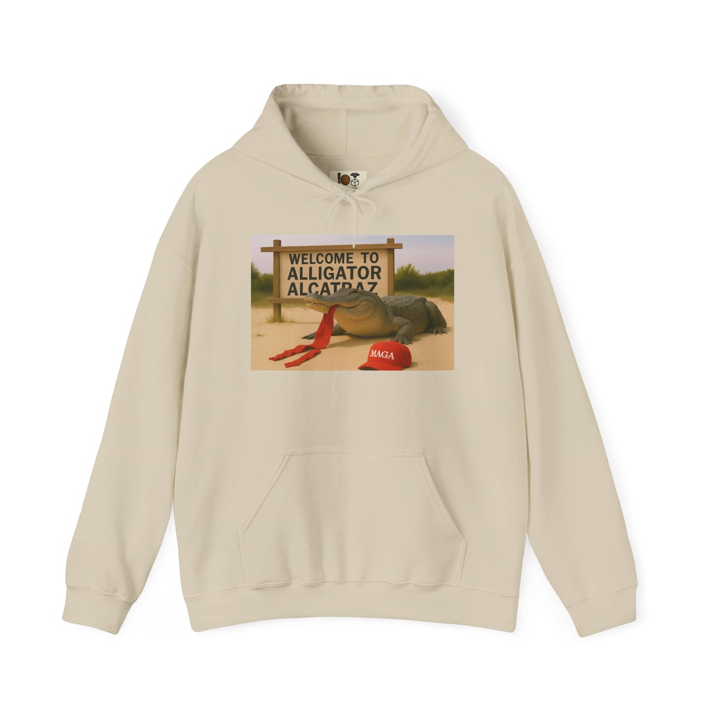 Welcome to Alligator Alcatraz Hoodie, Fun Graphic Sweatshirt, Unisex Hooded Sweatshirt, Casual Wear, Gift for Nature Lovers, ALLIGATOR ALCATRAZ, TRUMP