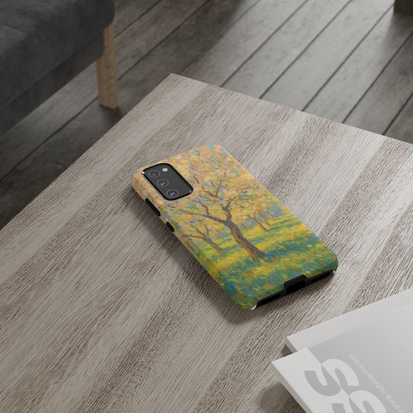 Artistic Phone Case, Tough Phone Case, Flower Tree Case, Spring Decor, Unique Phone Cover, Nature Lover Gift