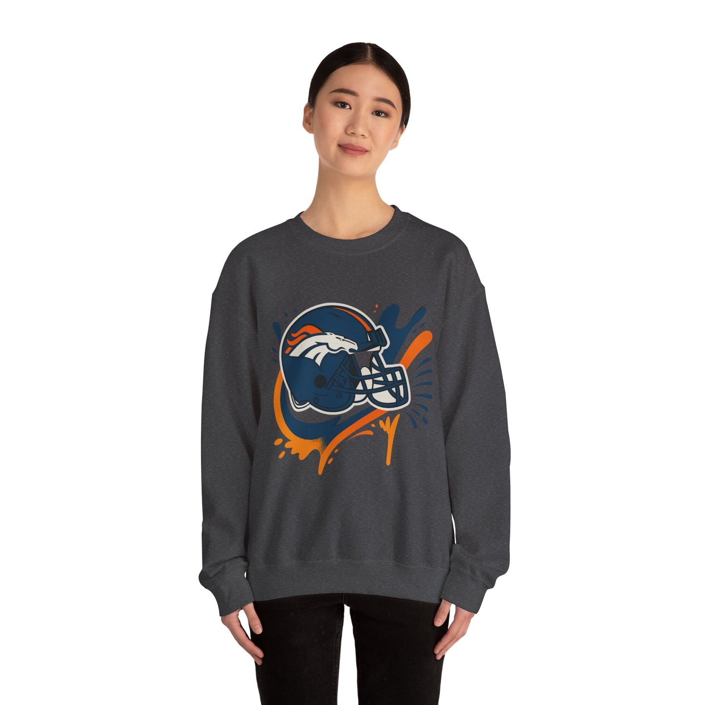 Denver Broncos Crewneck Sweatshirt, Football Fan Gear, Unisex Sports Apparel, Game Day Outfit, Perfect Gift for Fans