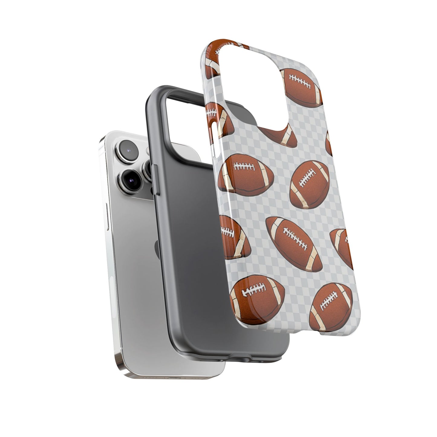 Football Phone Case, Tough Cases for Sports Fans, Unique Gift for Football Lovers, Protective Decor, Athletic Accessories