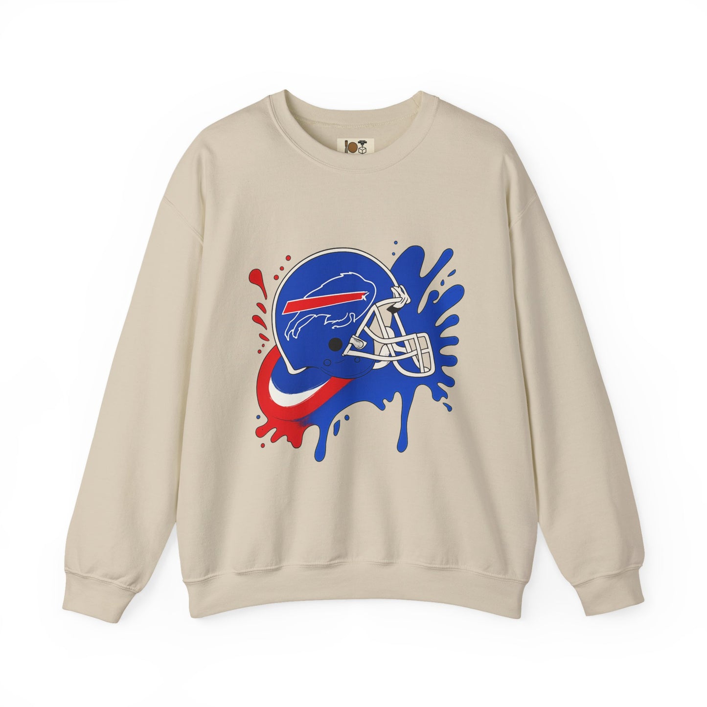 Buffalo Bills Inspired Crewneck Sweatshirt, NFL Fan Gear, Casual Sportswear, Game Day Apparel, Unisex Sweatshirt, Tailgate Clothing