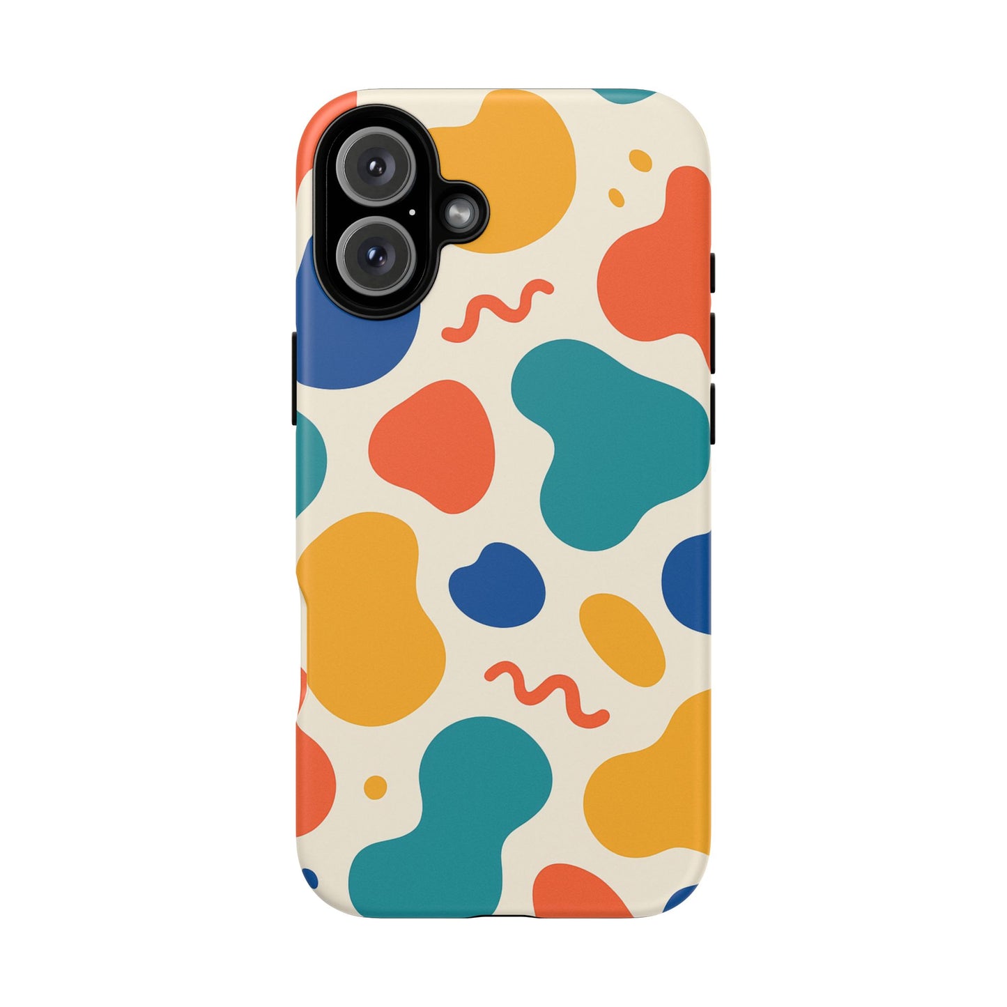 Colorful Phone Case with Abstract Design, Stylish Phone Cover, Trendy Tech Accessory for Her, Unique Gift Idea, Fun Patterned Case