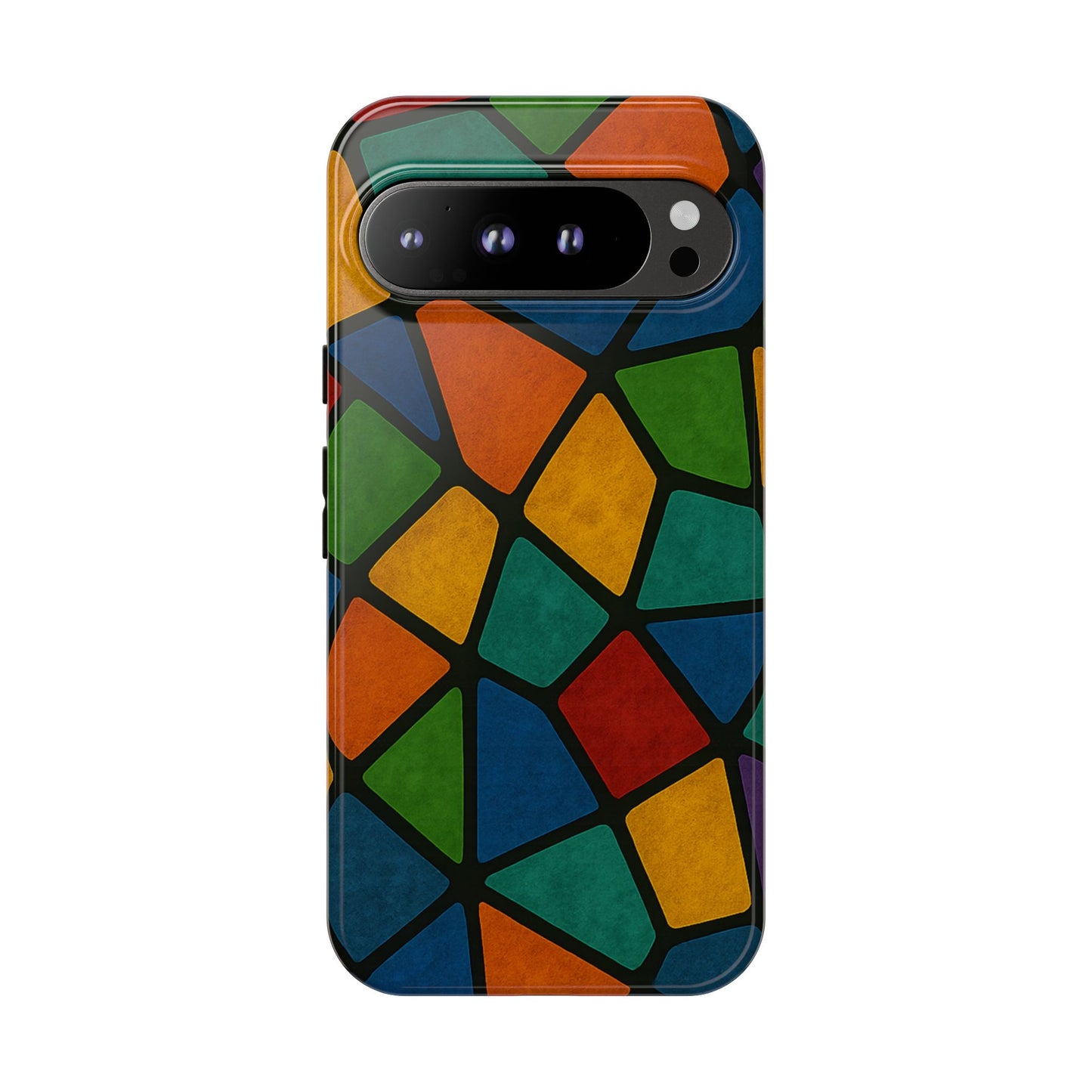 Colorful Mosaic Phone Case, Tough Cell Phone Cover, Vibrant Smartphone Protector, Unique Gift for Weddings, Birthday, Holidays