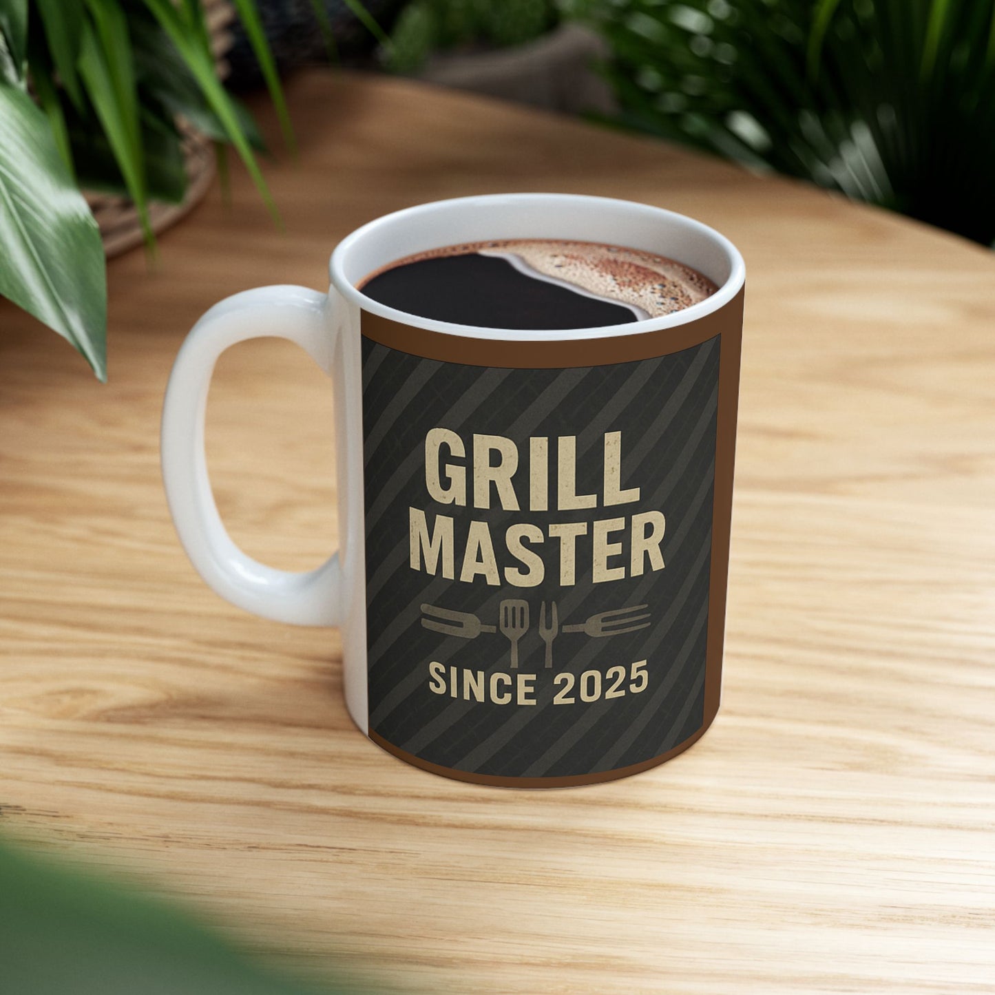 Grill Master Ceramic Mug - Perfect Gift for BBQ Lovers, Coffee Enthusiasts, Father's Day, Home Decor, Kitchen Essentials