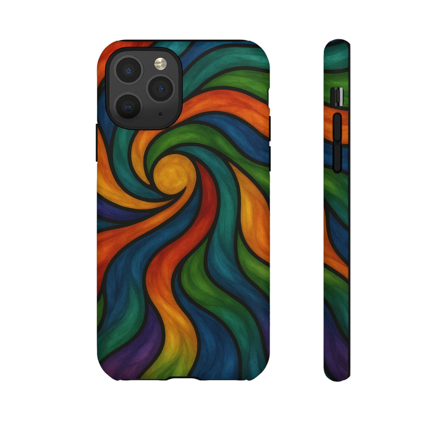 Colorful Swirl Phone Case | Tough Cases, Vibrant Design, Gift for Art Lovers, Funky Case, Unique Phone Accessories