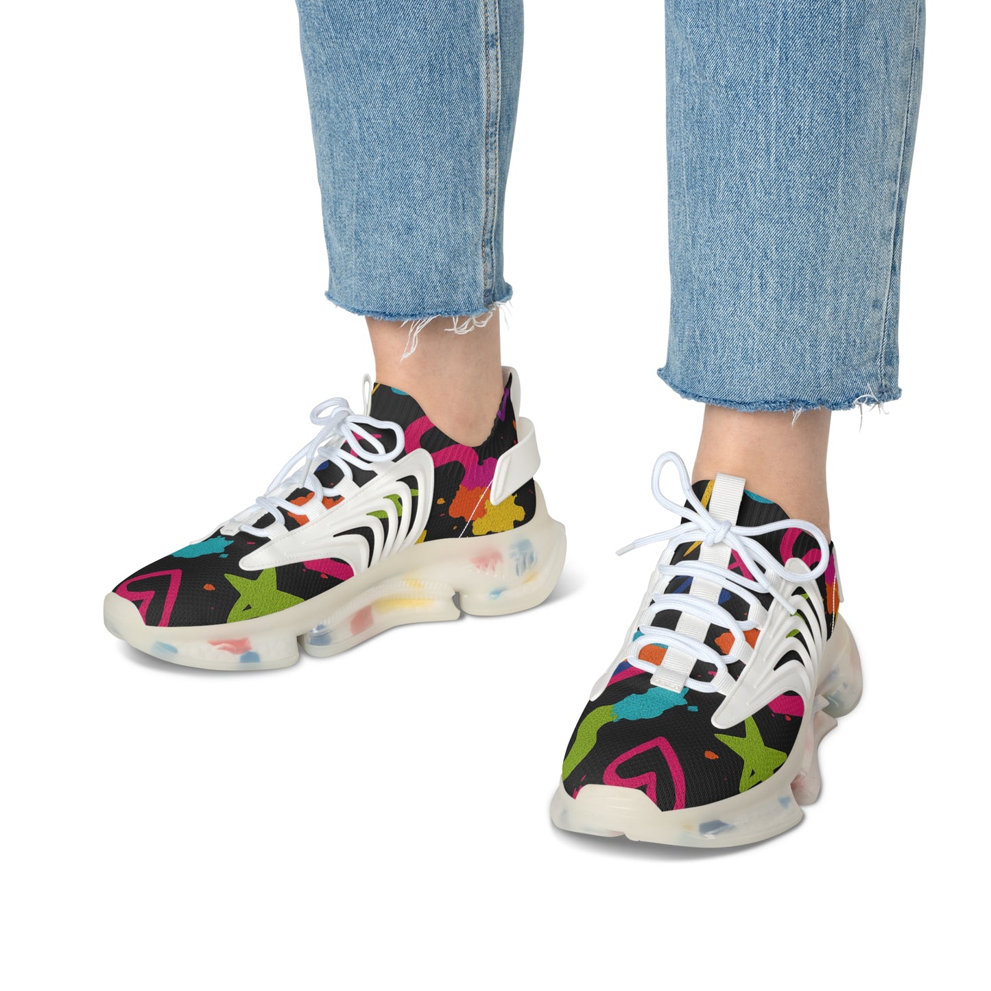 Vibrant Women's Mesh Sneakers - Trendy Athletic Shoes for Casual Wear, Fitness, Gift Ideas, Summer Fun, Stylish Walkers