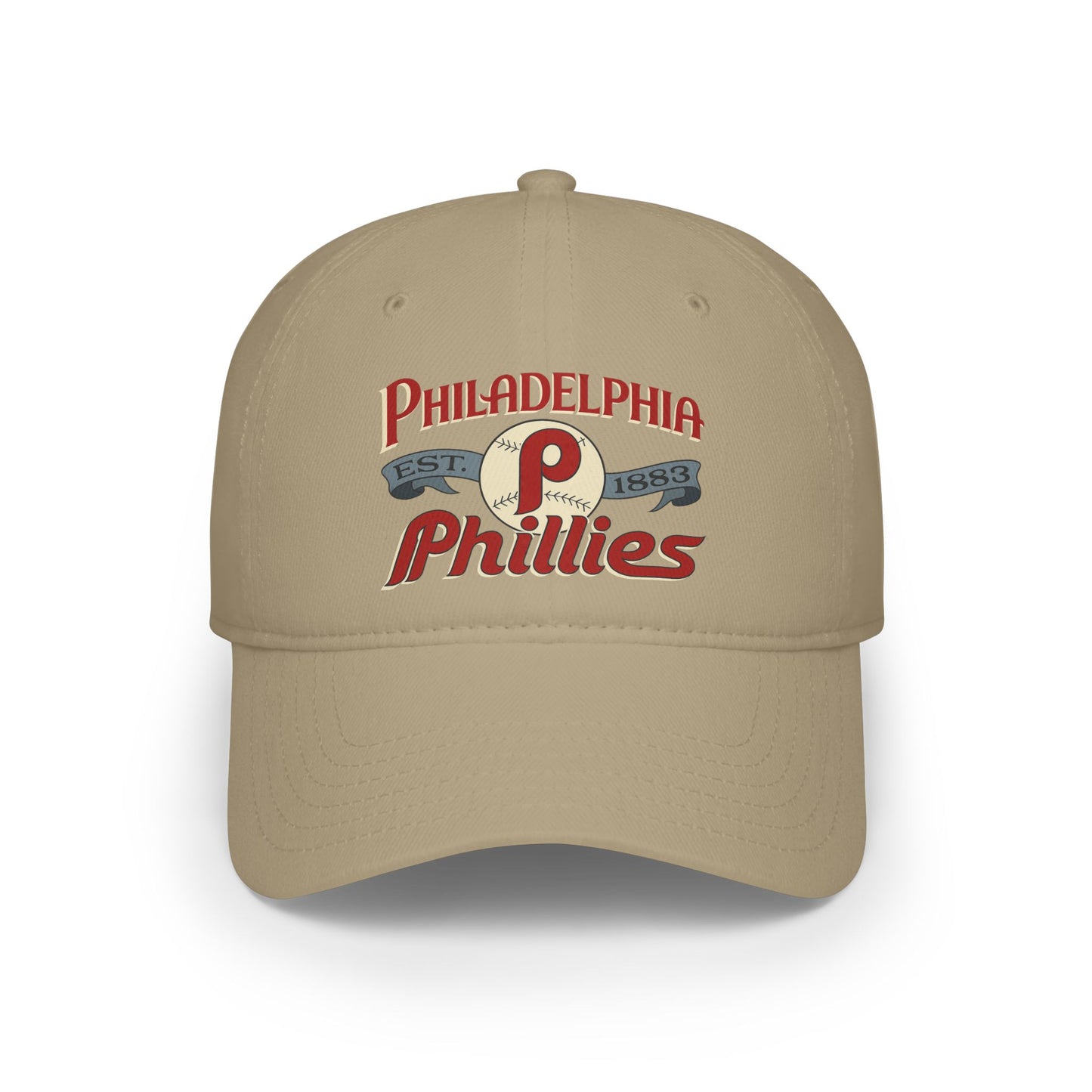 Philadelphia Phillies Low Profile Baseball Cap, Sporty Hat, Gift for Baseball Fans, Casual Summer Accessories, Team Spirit Wear