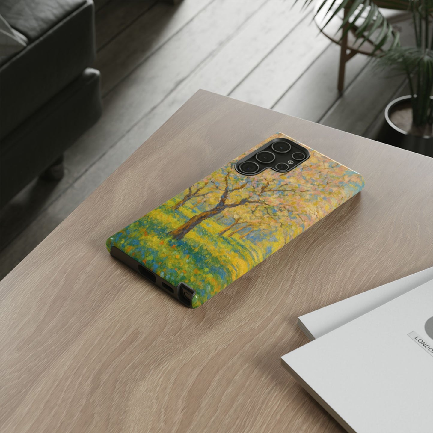 Artistic Phone Case, Tough Phone Case, Flower Tree Case, Spring Decor, Unique Phone Cover, Nature Lover Gift