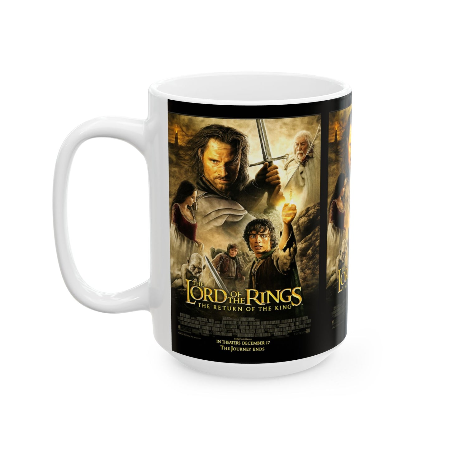 Lord of the Rings Ceramic Mug, Movie Gift for Fans, Fantasy Drinkware, Coffee Lover's Collectible, Perfect for Birthdays & Holidays