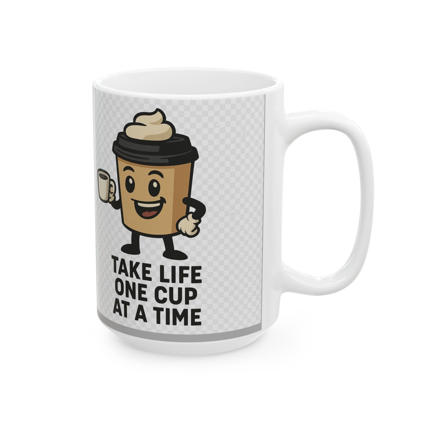 Whimsical Coffee Mug for Life Lovers, Gift for Coffee Aficionados, Motivational Tea Mug, Fun Home Decor, Coffee-Lover's Mug