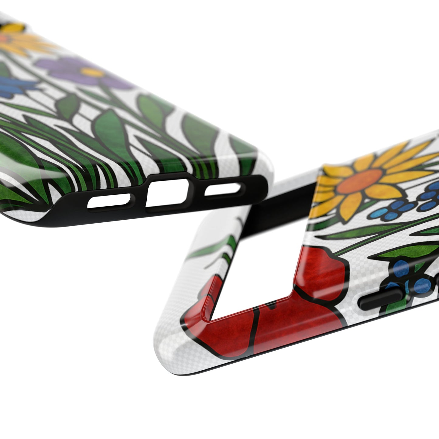 Floral Phone Case, Vibrant Flower Design, Tough Protection, Gift for Nature Lovers, Spring Decor