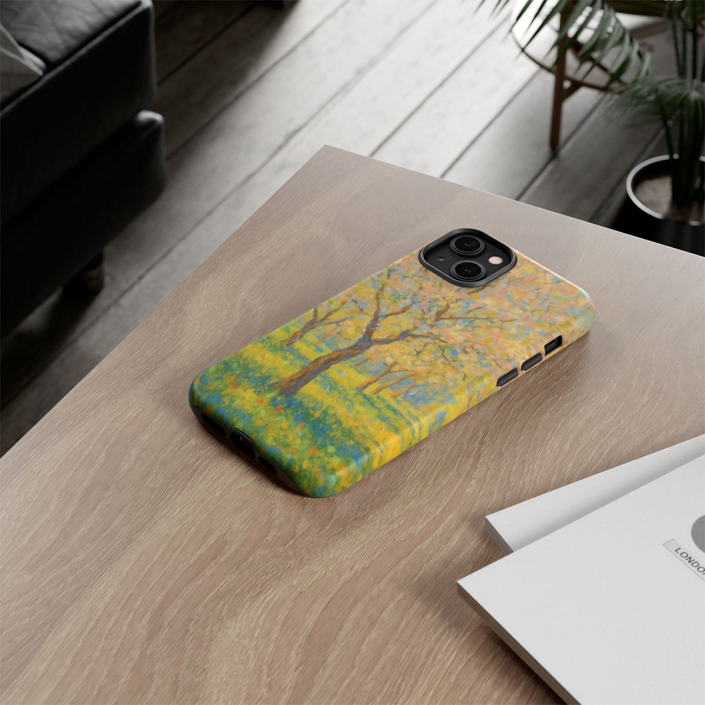 Artistic Phone Case, Tough Phone Case, Flower Tree Case, Spring Decor, Unique Phone Cover, Nature Lover Gift