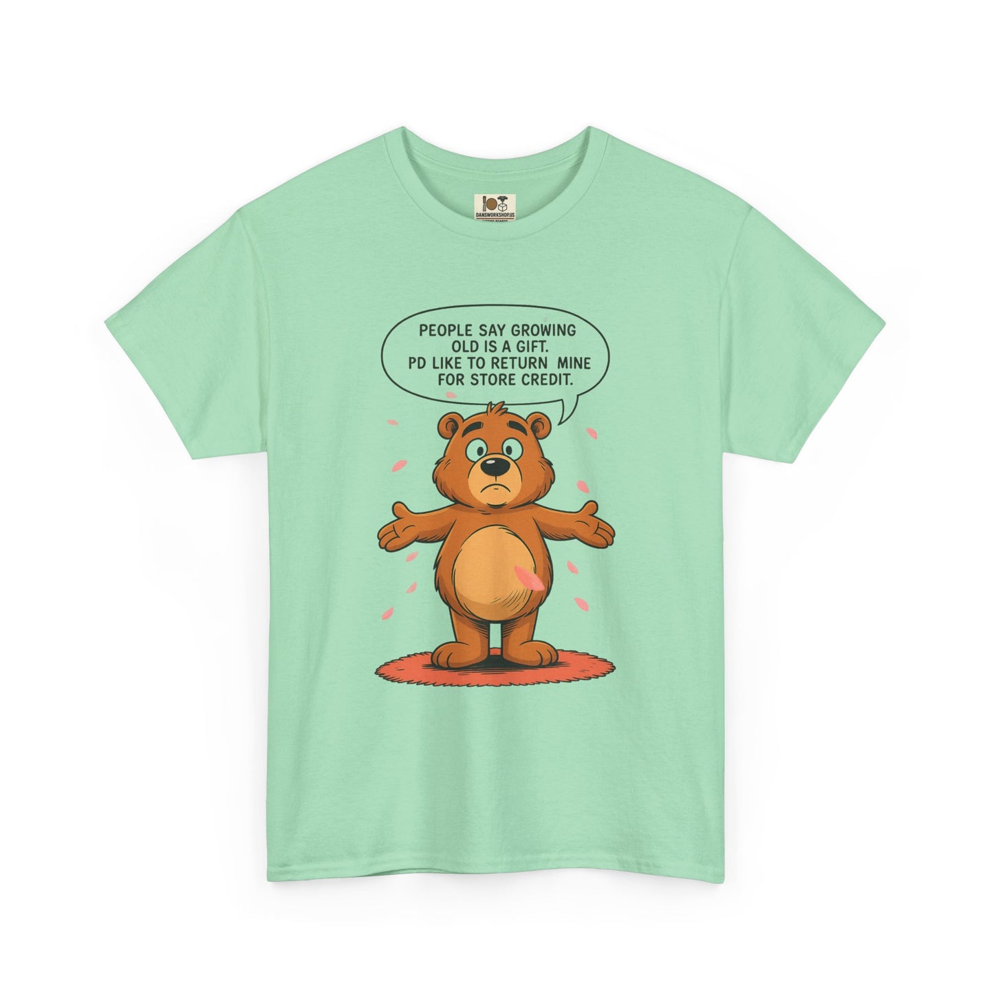 Funny Unisex Bear Tee, Humorous Gift for Dad, Comfy Casual Shirt, Gift for Birthdays, Father's Day, Animal Lover Apparel